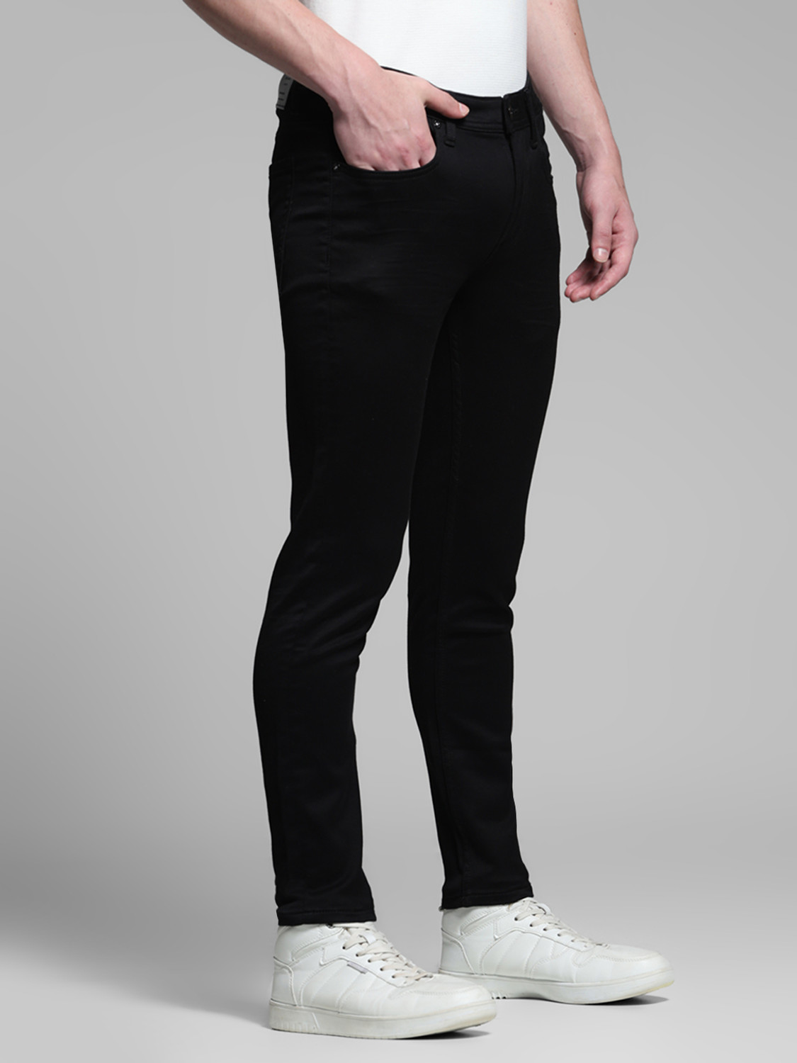 Image of JACK & JONES Slim Men Black Jeans