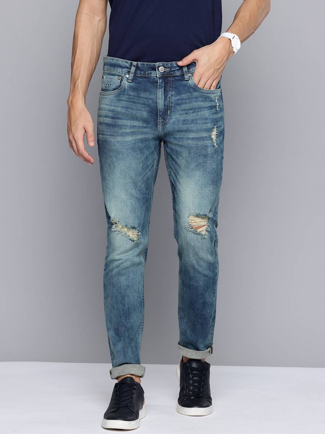 AEROPOSTALE Tapered Fit Men Blue Jeans