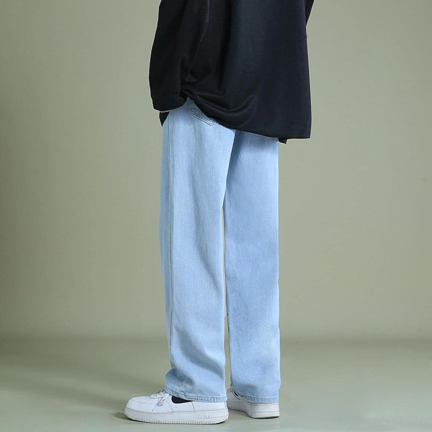 Image of JAARA Straight Fit Men Light Blue Jeans