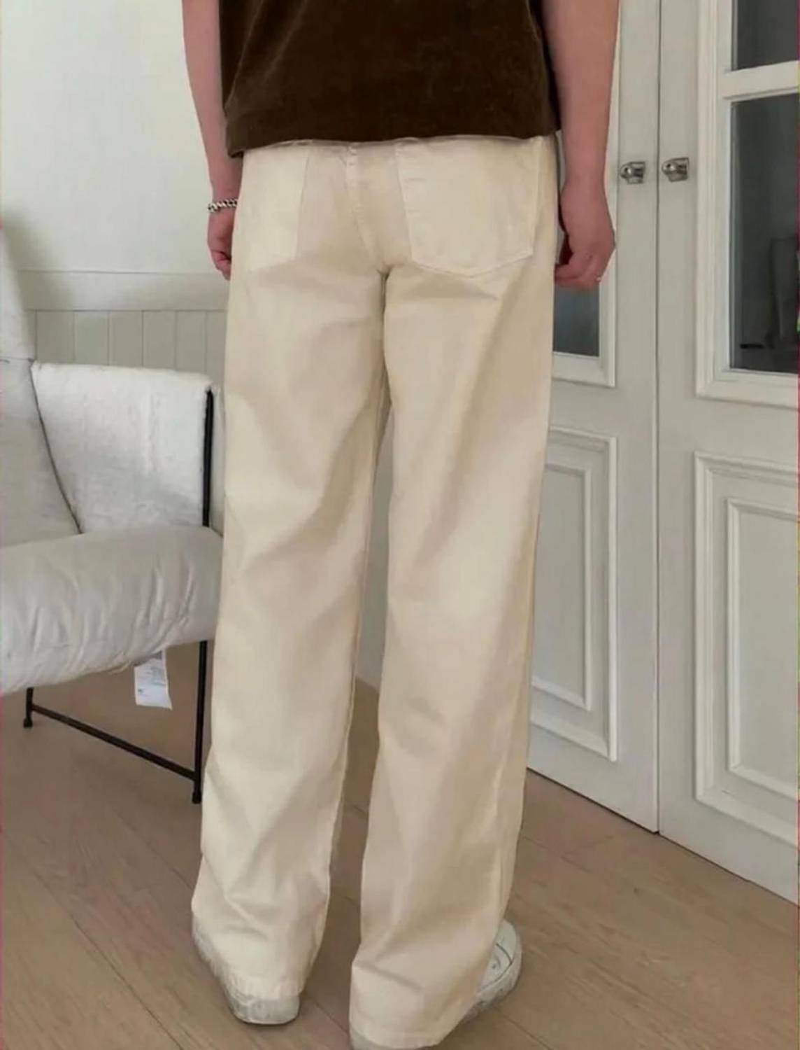 DASHING FIT Loose Fit Men Beige Jeans - Image 2