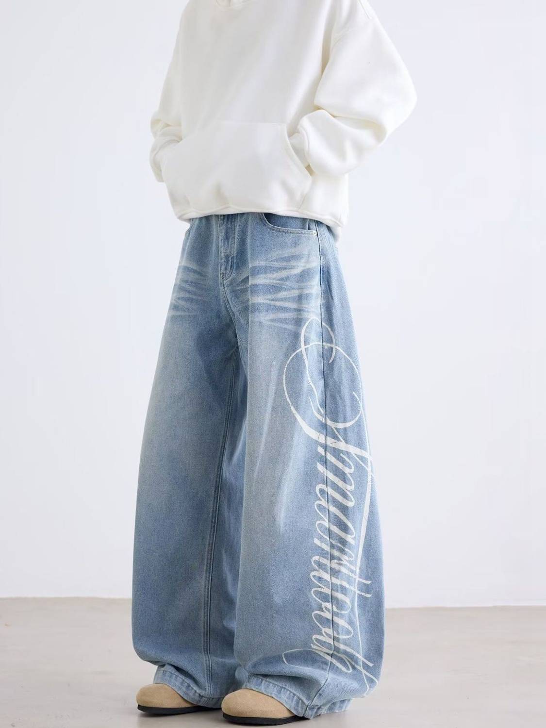 Suo Flared Men Blue Jeans - Image 4