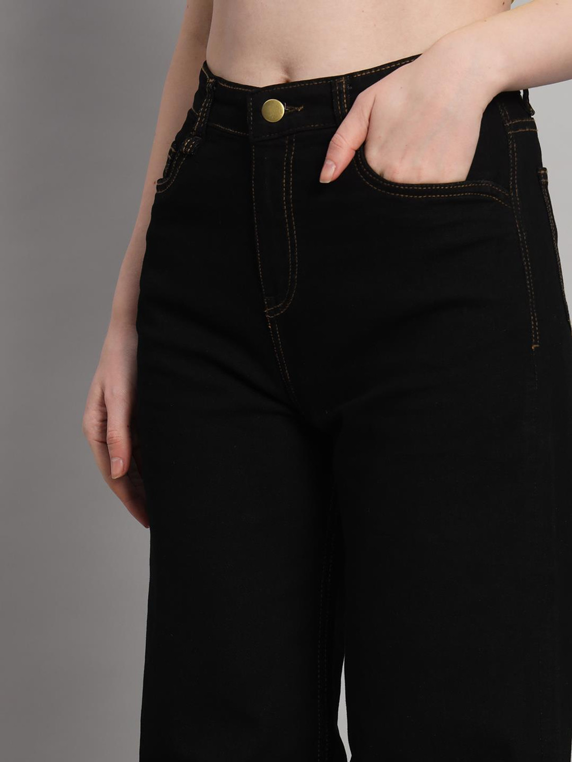 Image of Roadster Flared Women Black Jeans