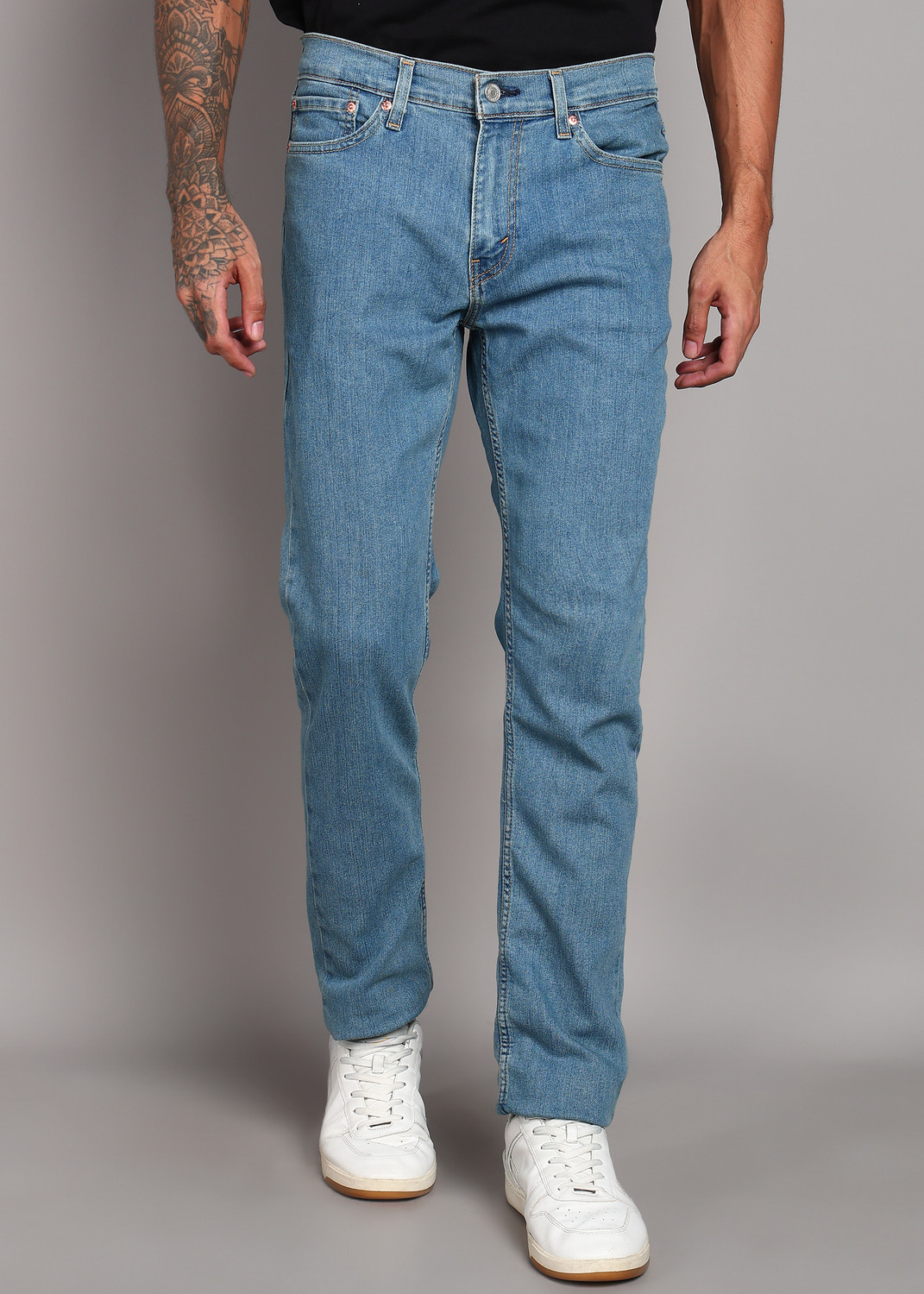 Image of LEVI'S Men Slim Mid Rise Blue Jeans