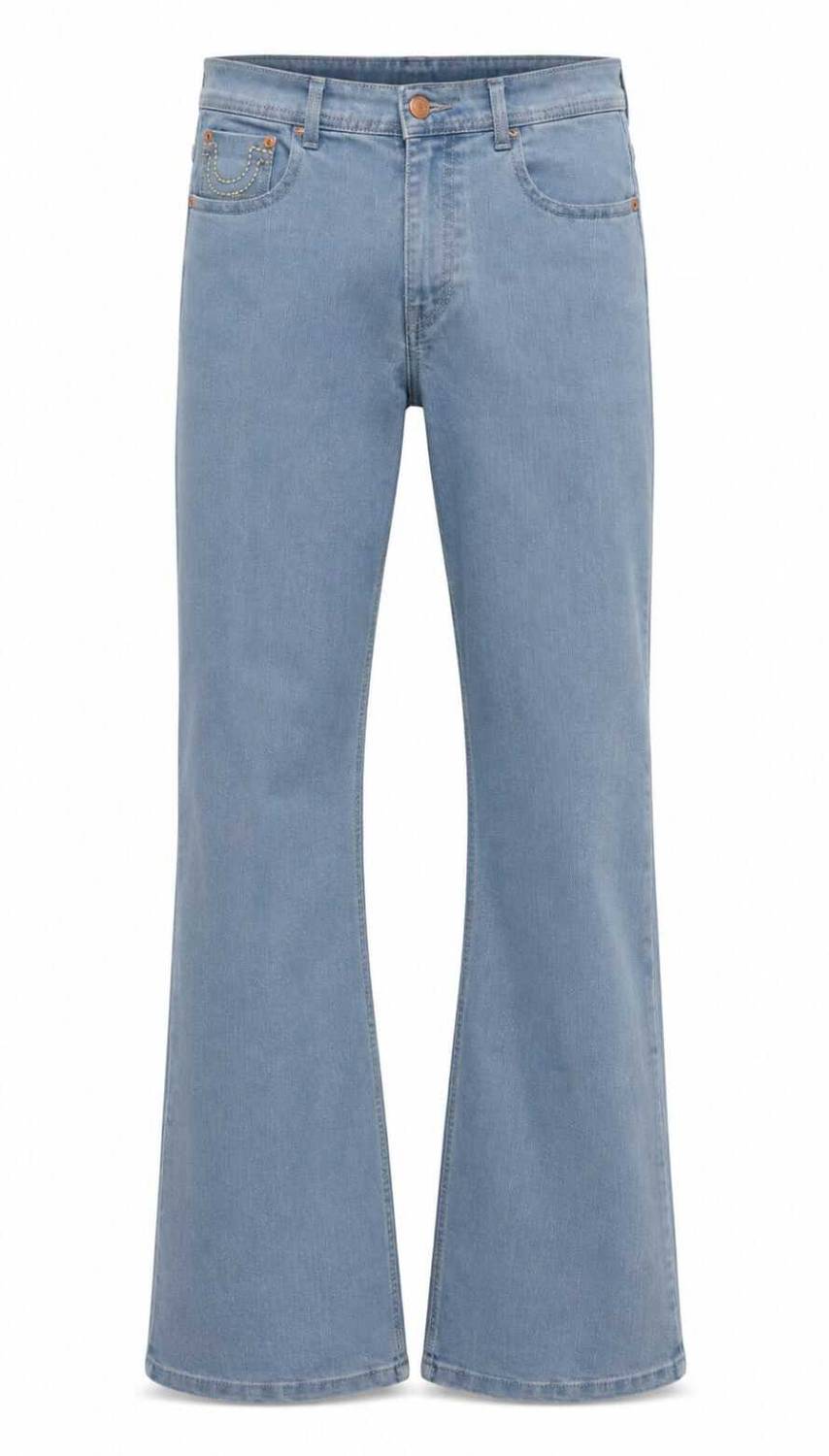 NAGarments Flared Men Light Blue Jeans - Image 1
