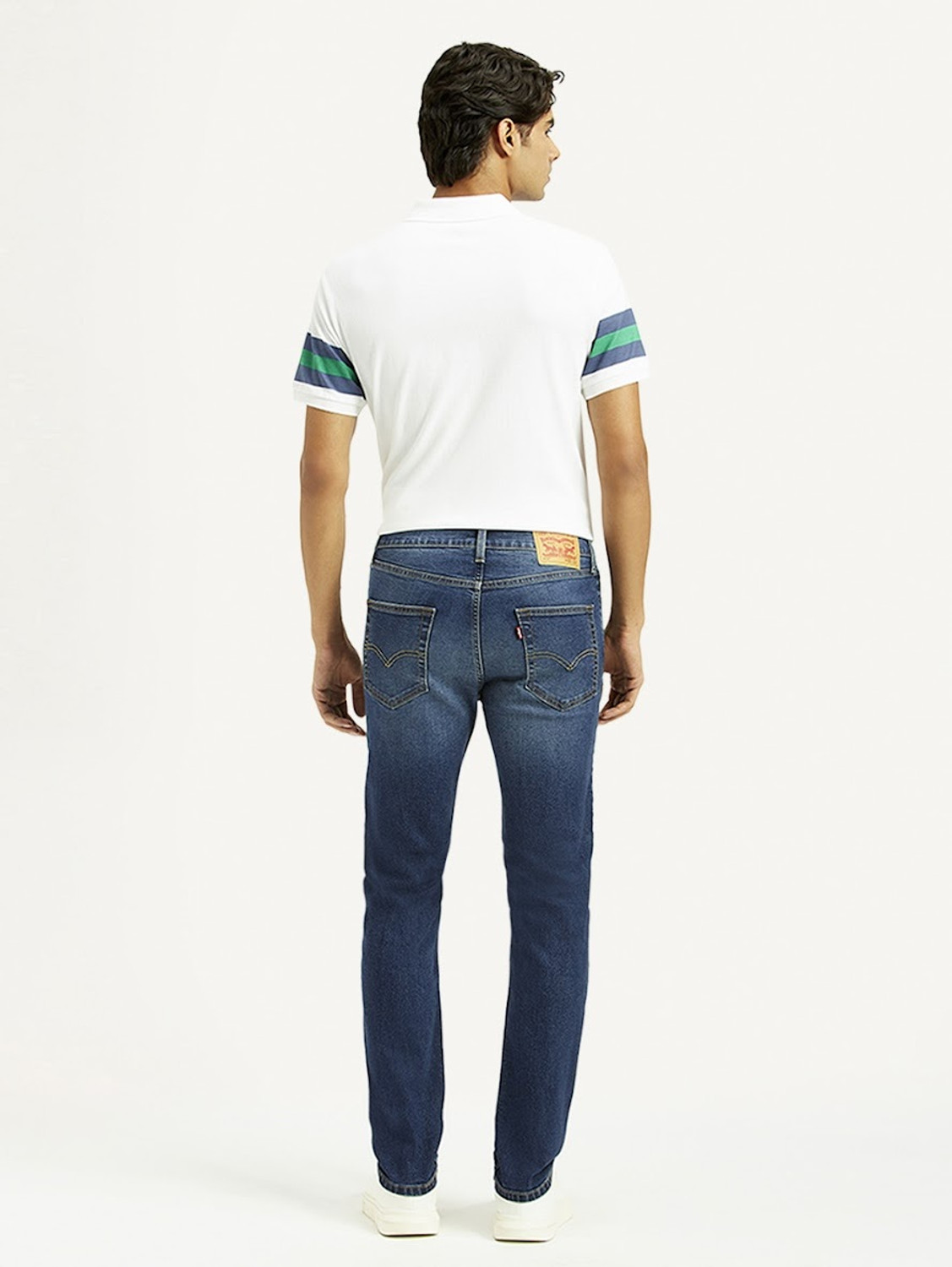 Image of LEVI'S 505 Straight Fit Men Dark Blue Jeans