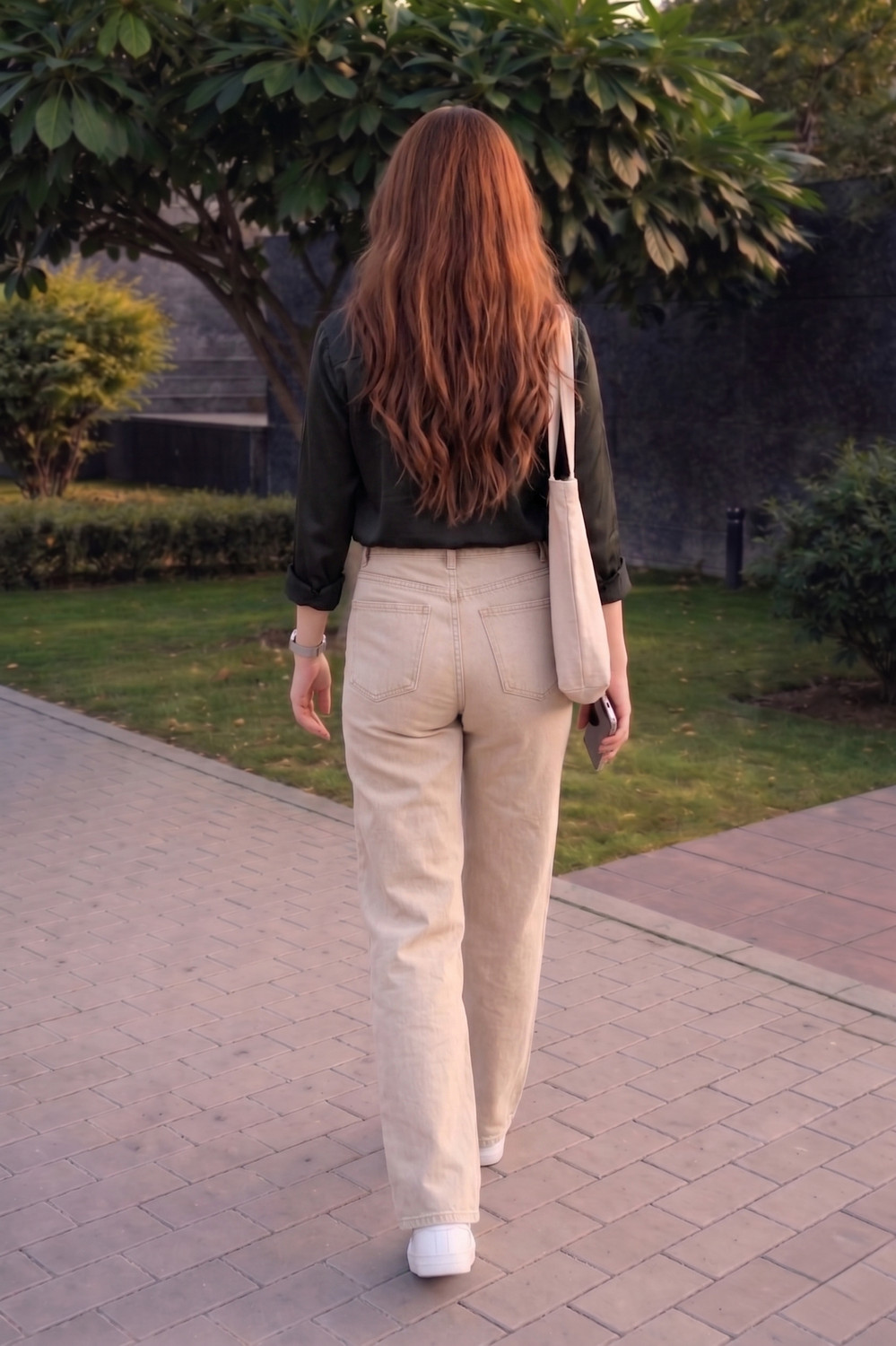 Image of zayla Wide Leg Women Beige Jeans