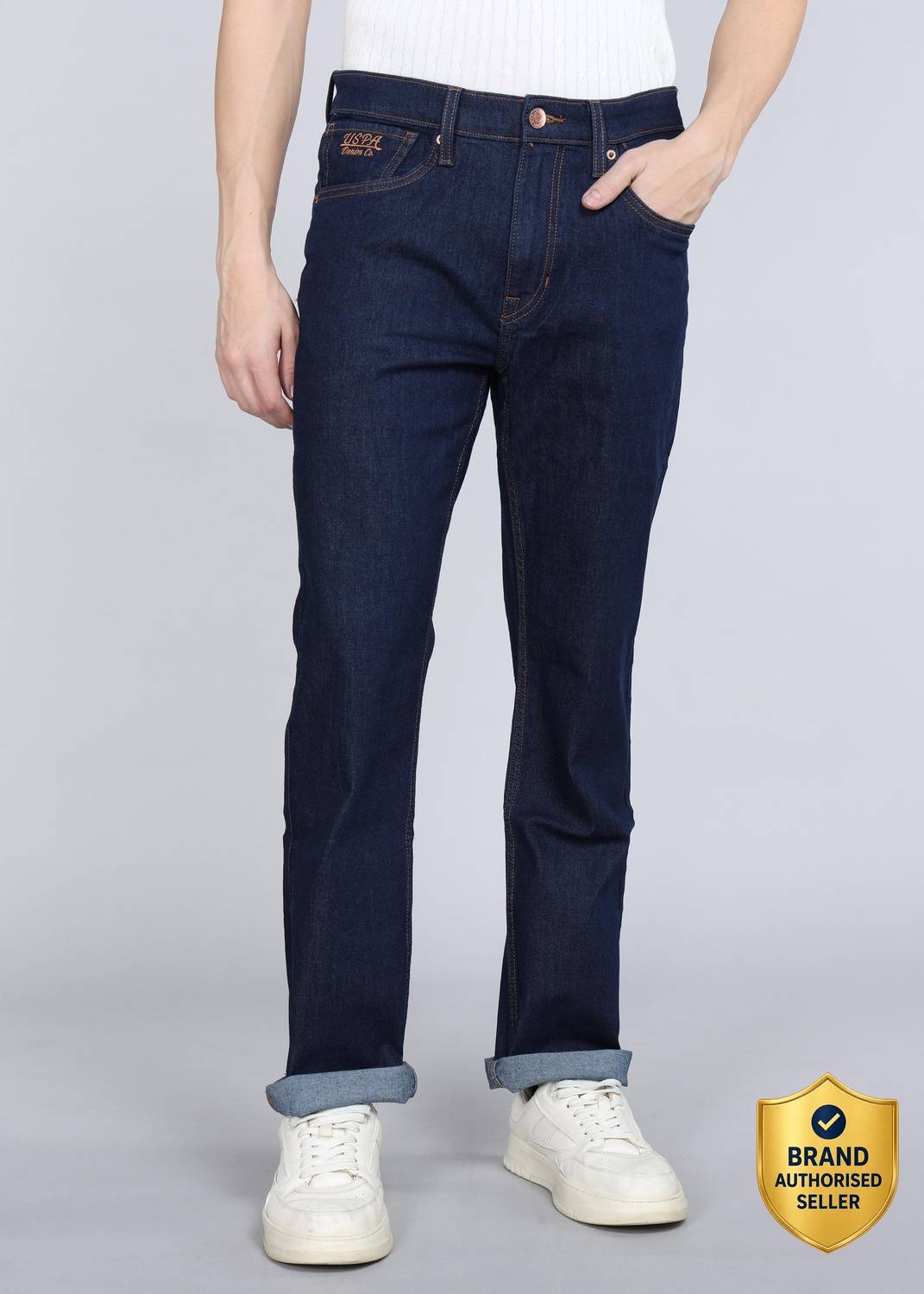 U.S. Polo Assn. Men Blue Jeans Straight Fit - Image 1