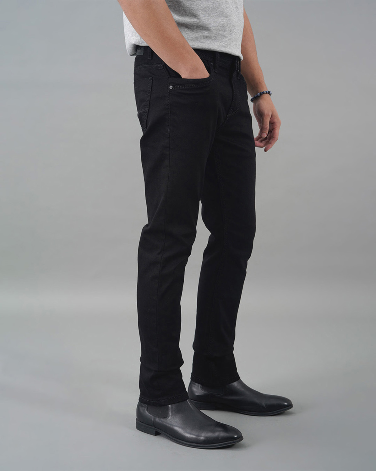 Image of ROOKIES Slim Men Black Jeans