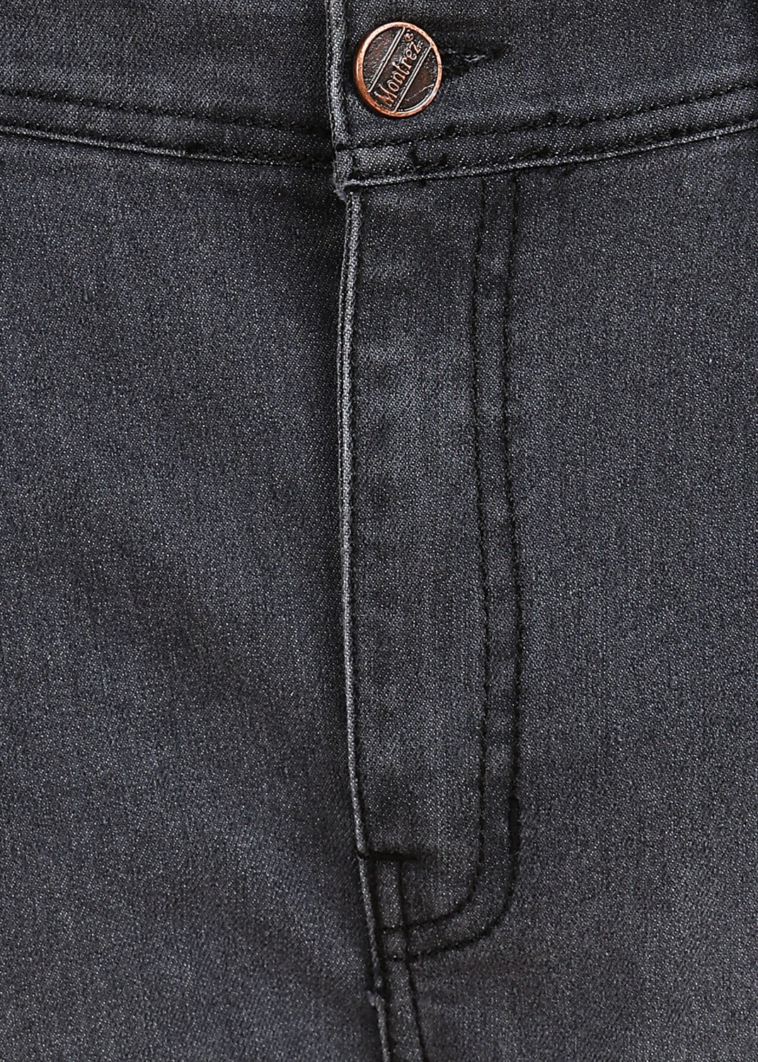Image of MONTREZ Straight Fit Men Black Jeans