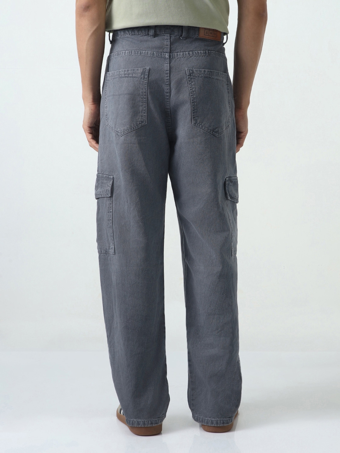 Image of Urbano Fashion . Loose Fit Men Grey Jeans