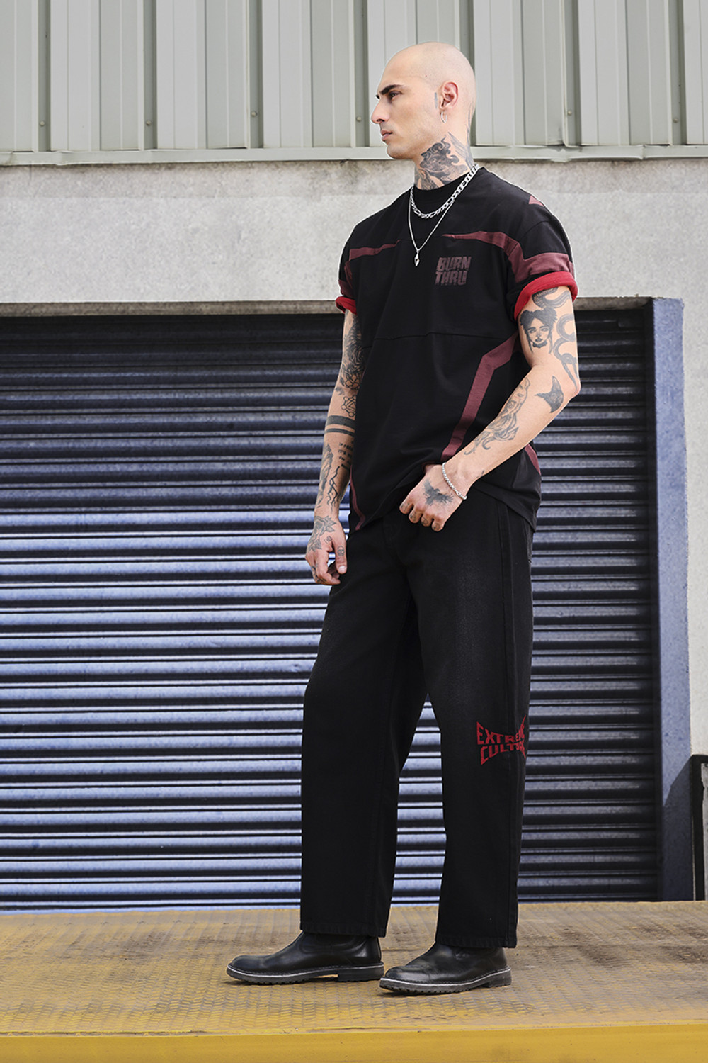 Image of Snitch Loose Fit Men Black Jeans