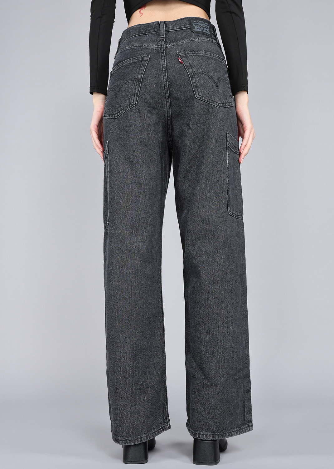 Image of LEVI'S Loose Fit Women Dark Grey Jeans