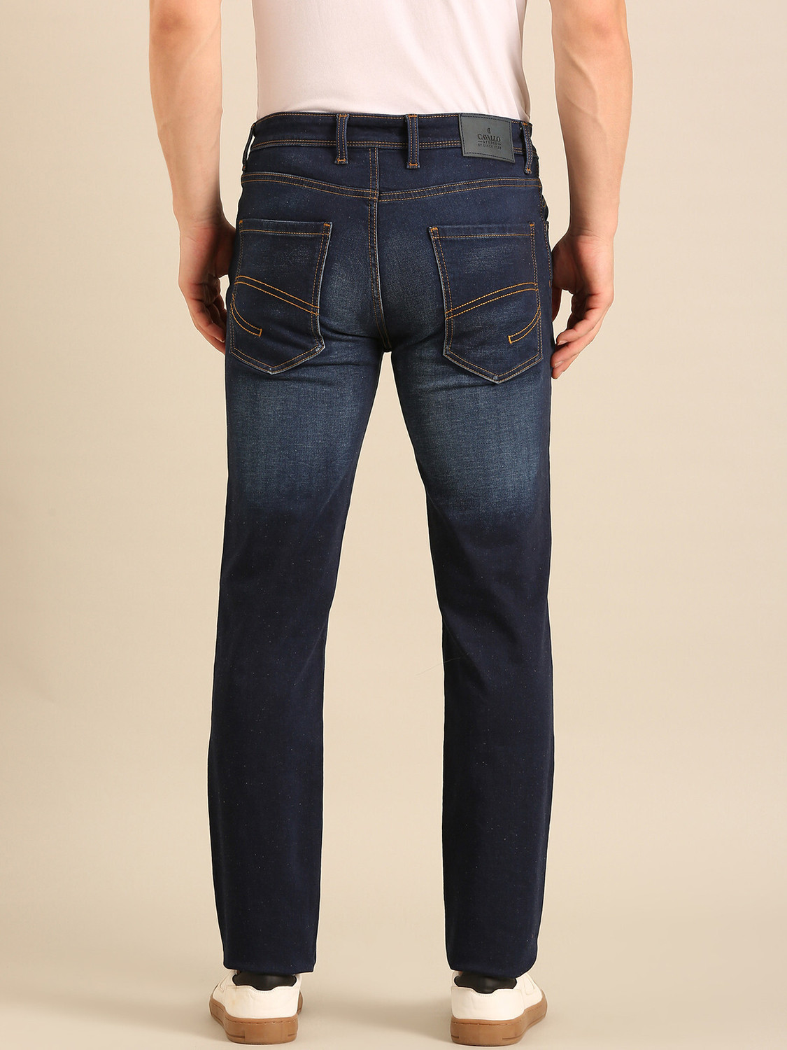 Image of CAVALLO BY LINEN CLUB Slim Men Blue Jeans