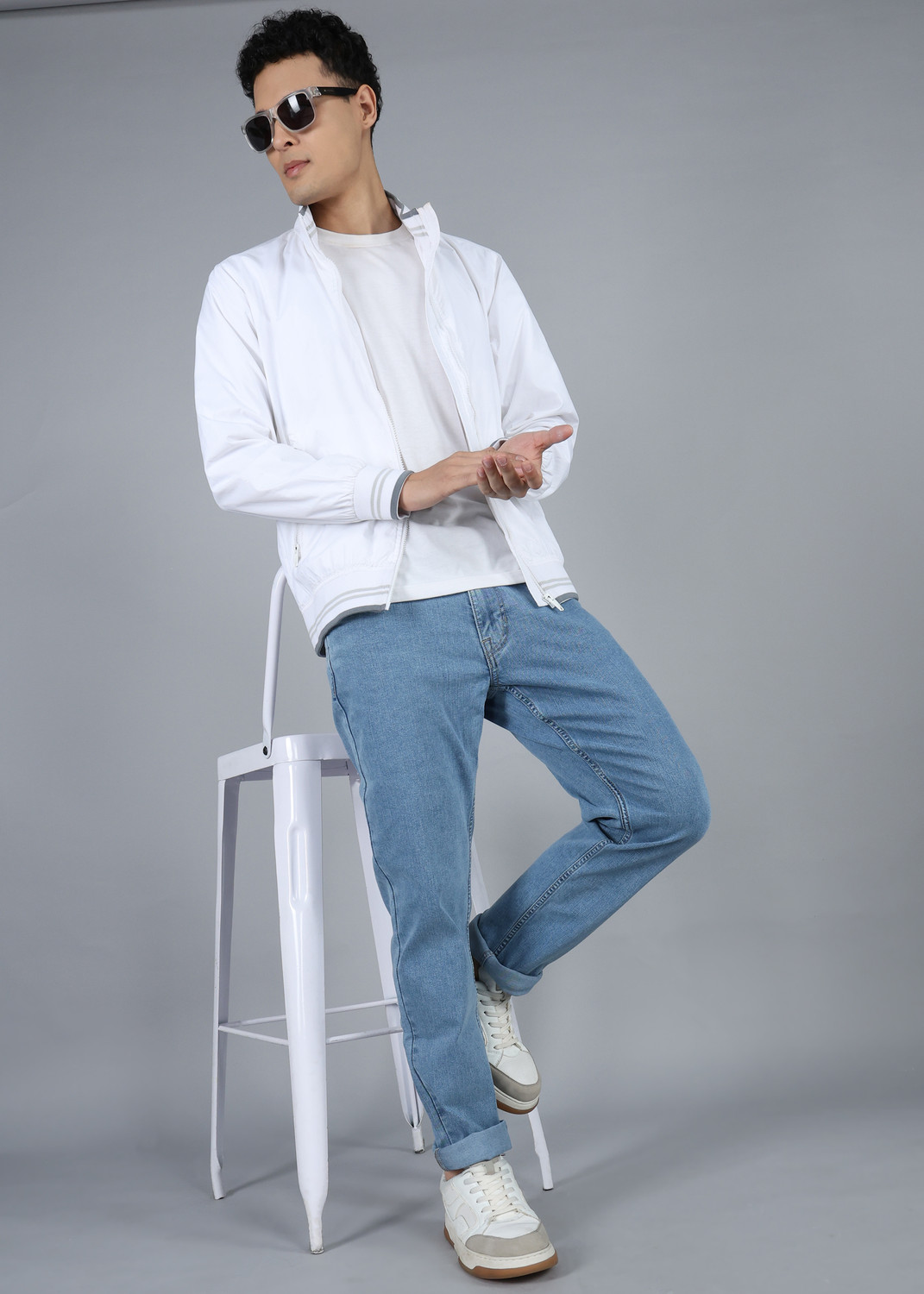 Image of U.S. Polo Assn. Denim Co. Tapered Fit Men Blue Jeans