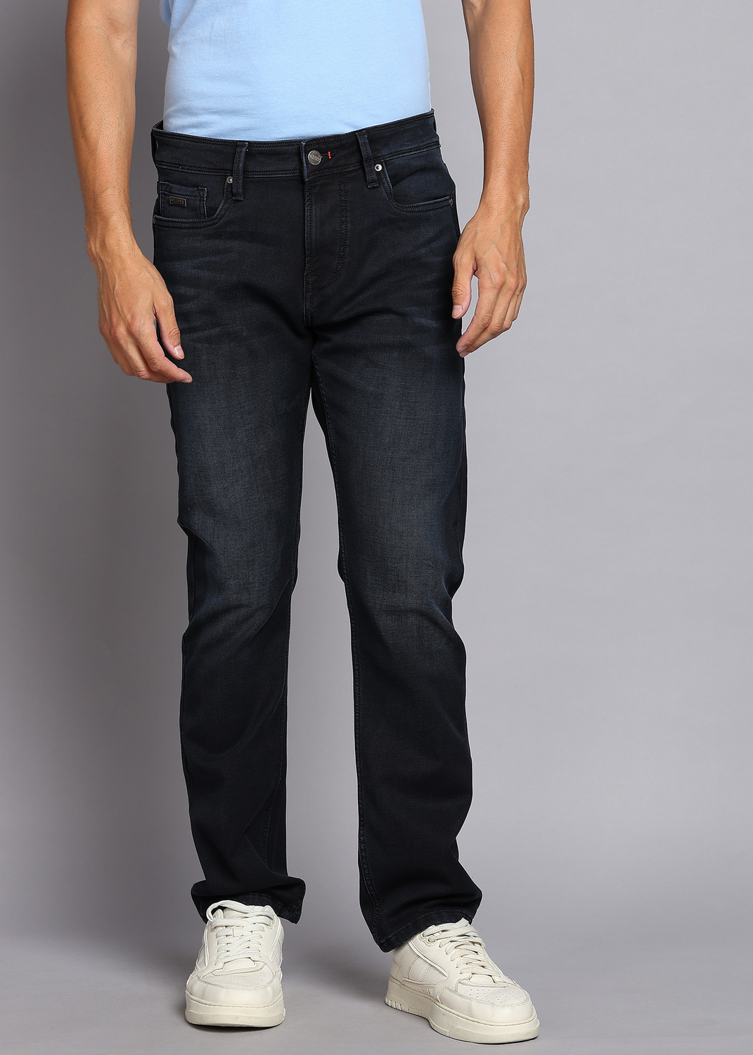 Image of KILLER Straight Fit Men Dark Blue Jeans