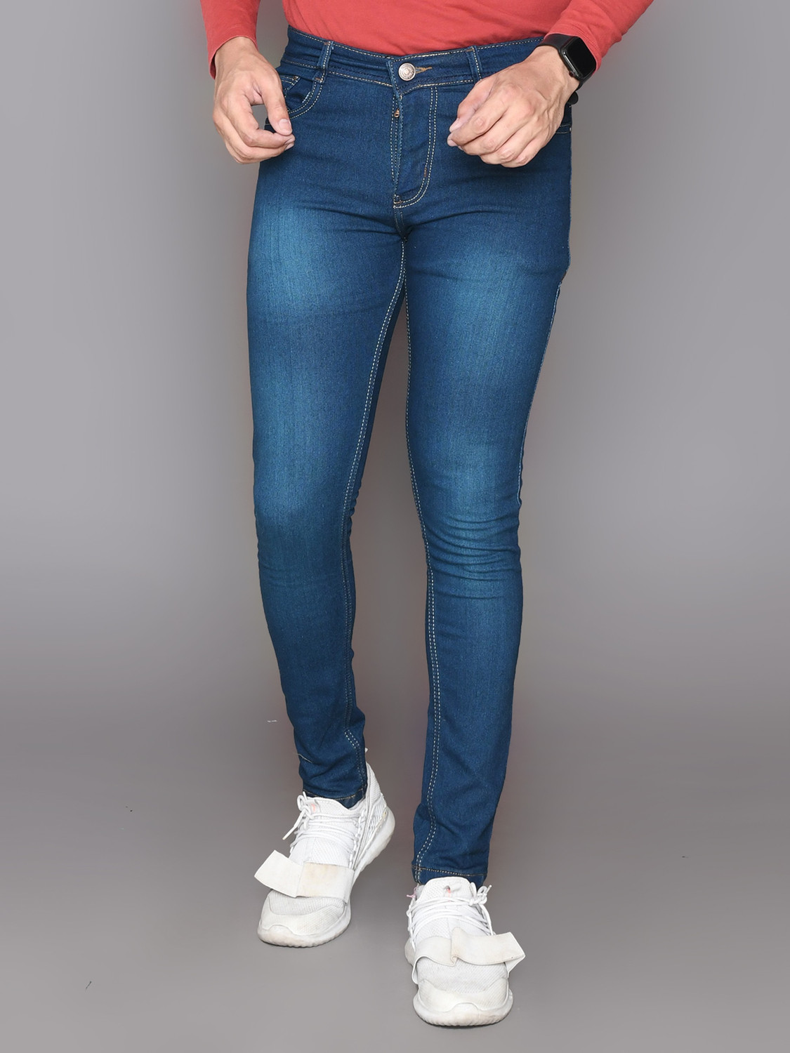 Image of RASSO Slim Men Blue Jeans