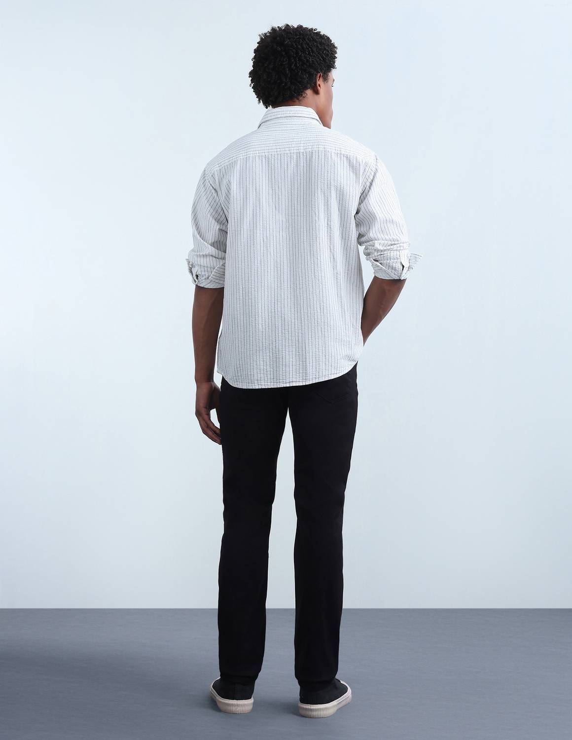 FLYING MACHINE Straight Fit Men Black Jeans - Image 3