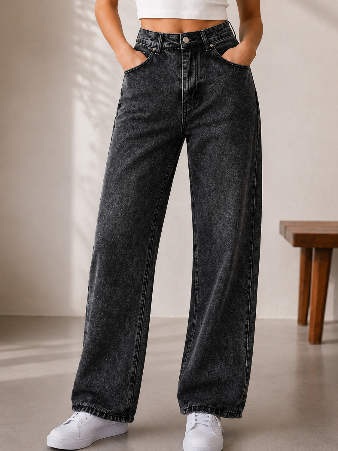 Image of KOTTY Regular Women Black Jeans