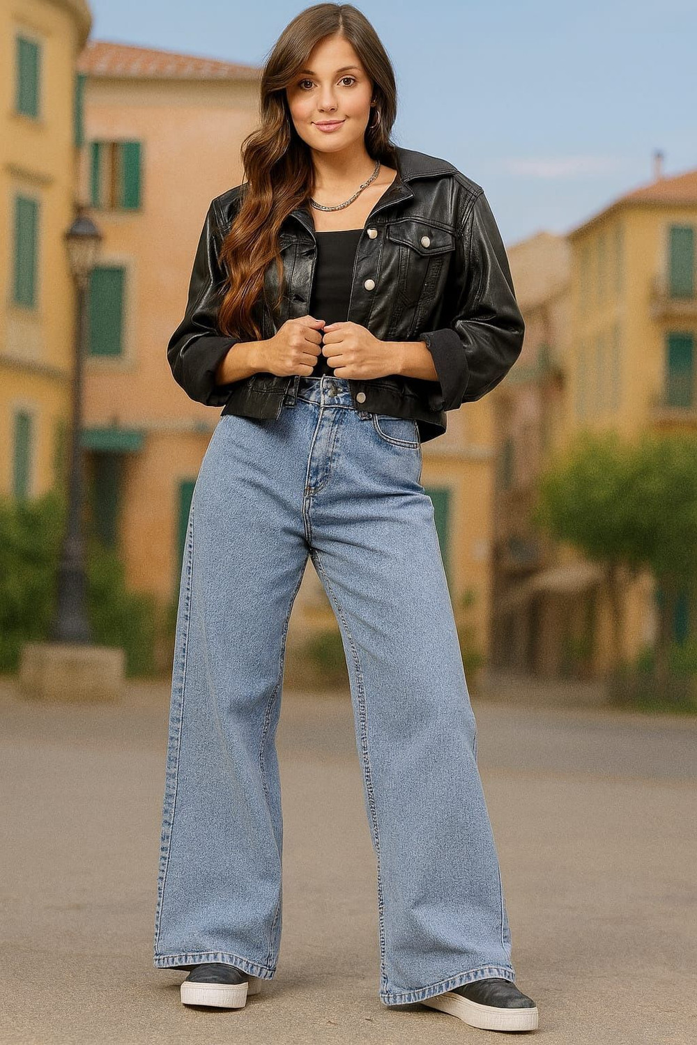 Image of MERCEL Loose Fit Women Light Blue Jeans