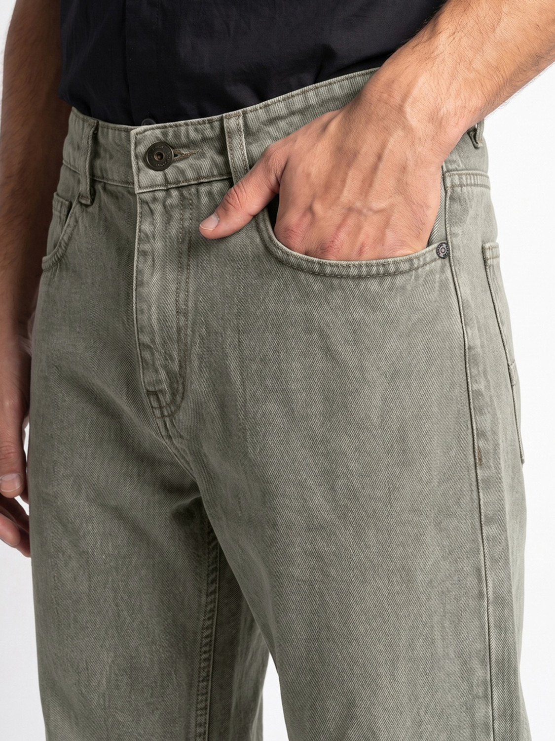 Image of Urbano Fashion Relaxed Fit Men Grey Jeans