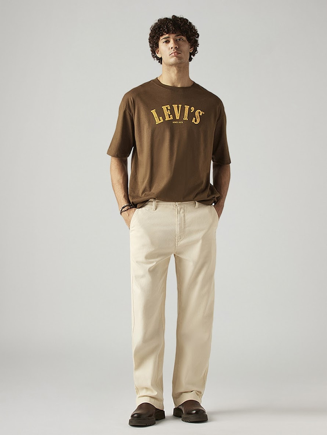 Image of LEVI'S Loose Fit Men White Jeans