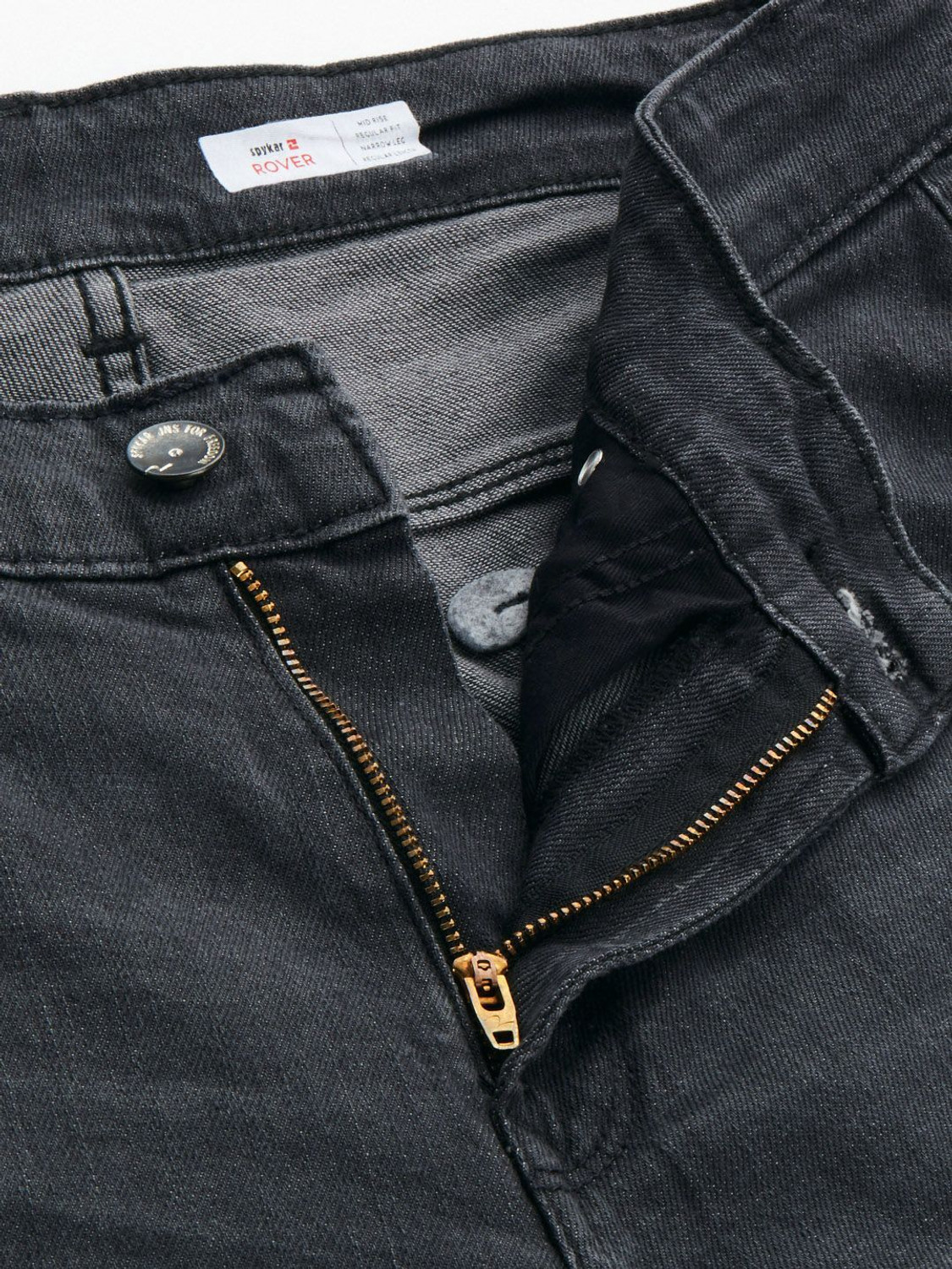 Image of Spykar Men Regular Mid Rise Grey Jeans