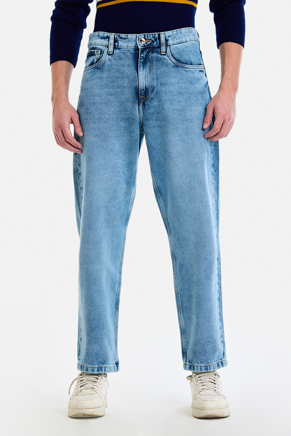 Image of Snitch Loose Fit Men Light Blue Jeans