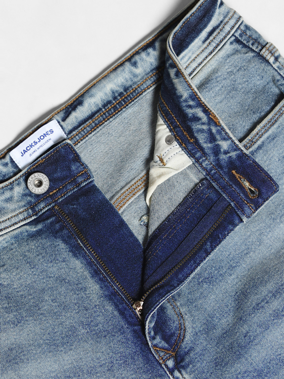Image of JACK & JONES Loose Fit Men Blue Jeans