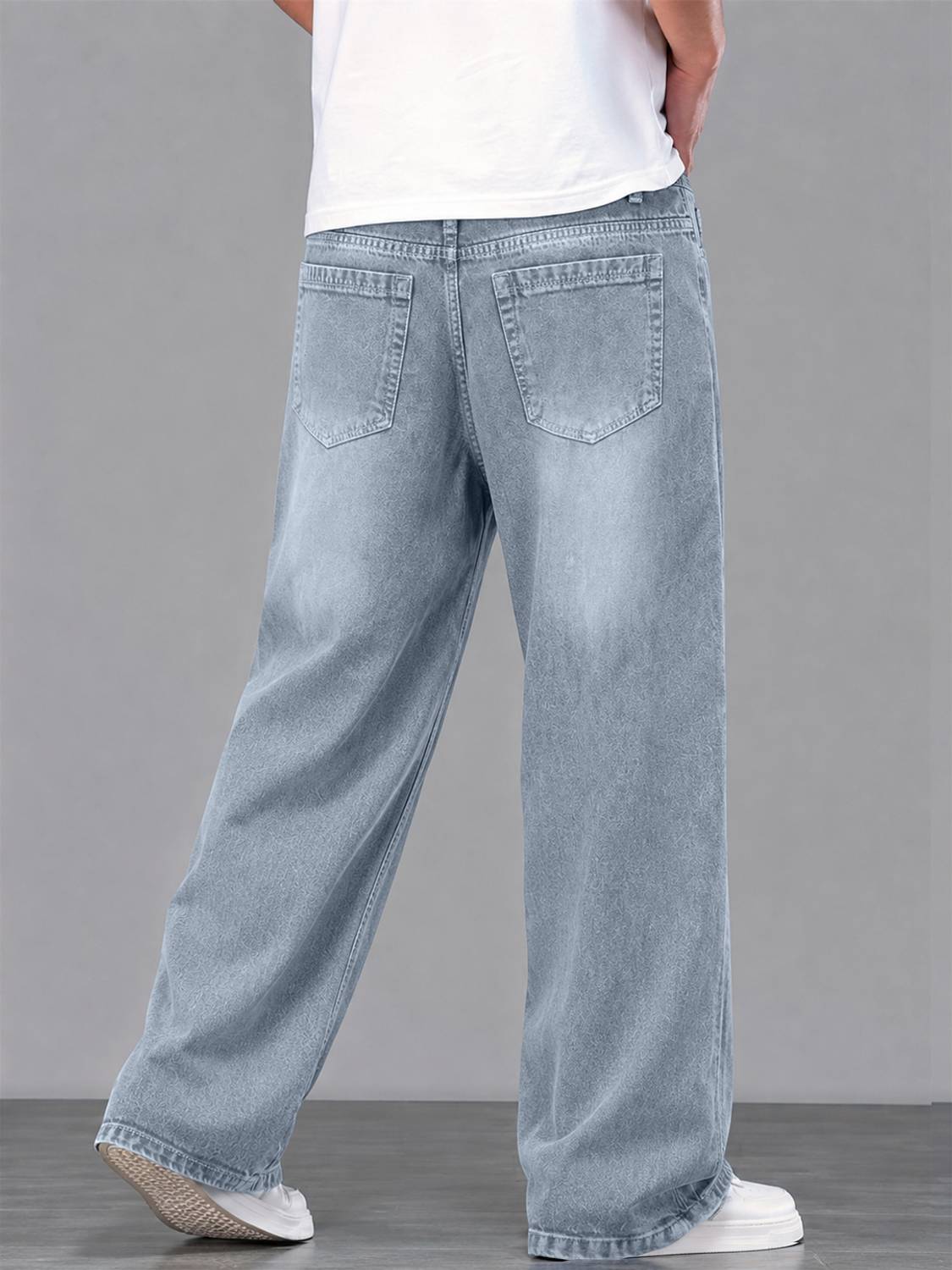 MOTREX Baggy Fit Men Grey Jeans - Image 2