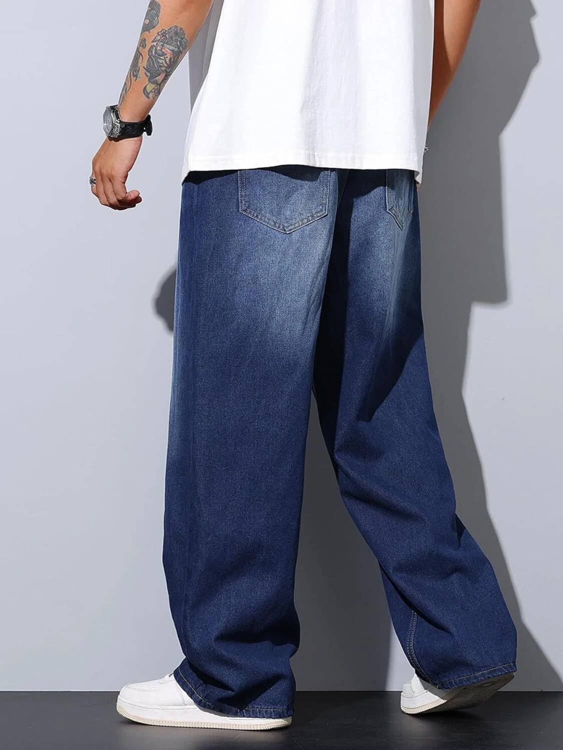 MEBOY Loose Fit Men Blue Jeans - Image 2