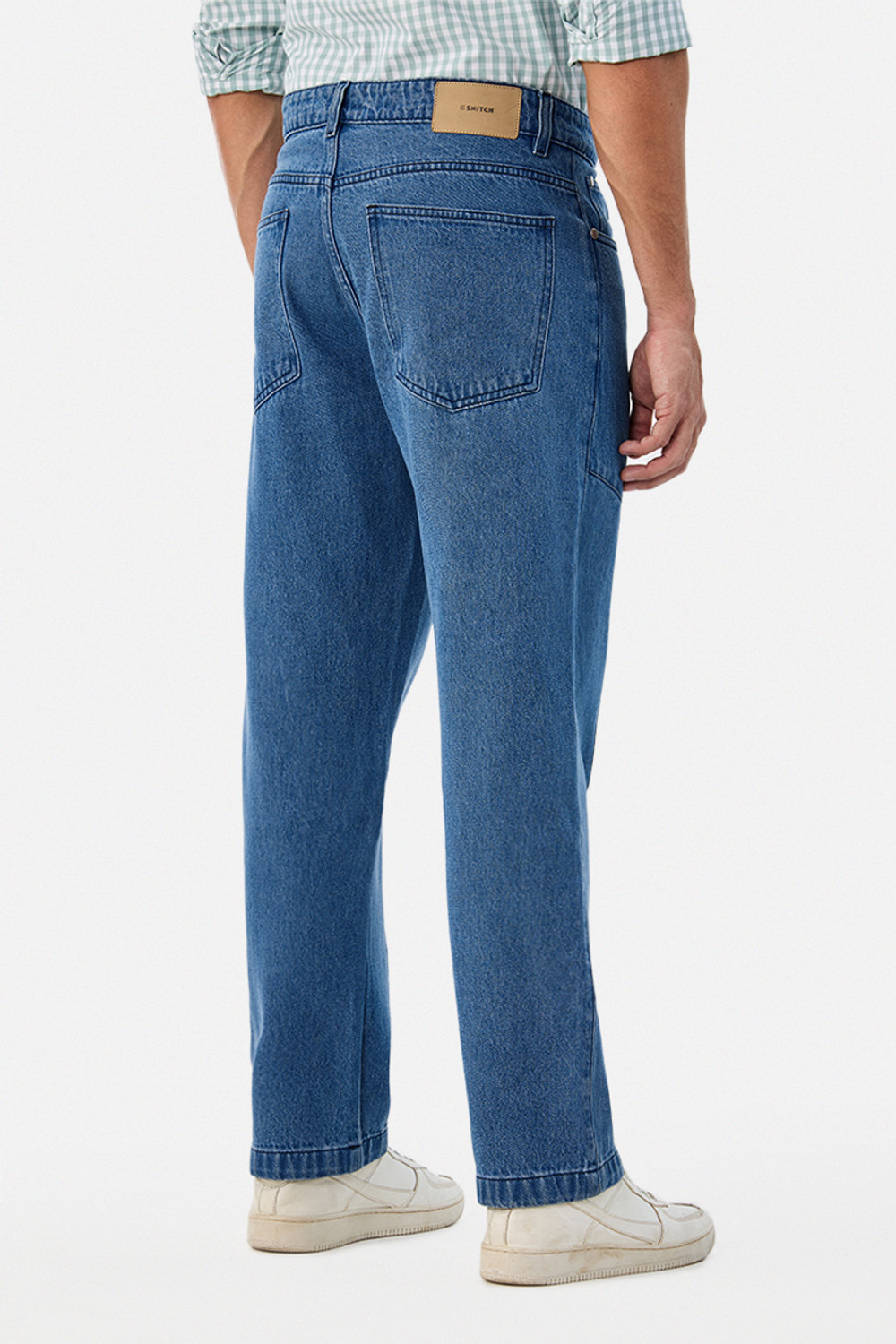 Image of Snitch Loose Fit Men Blue Jeans