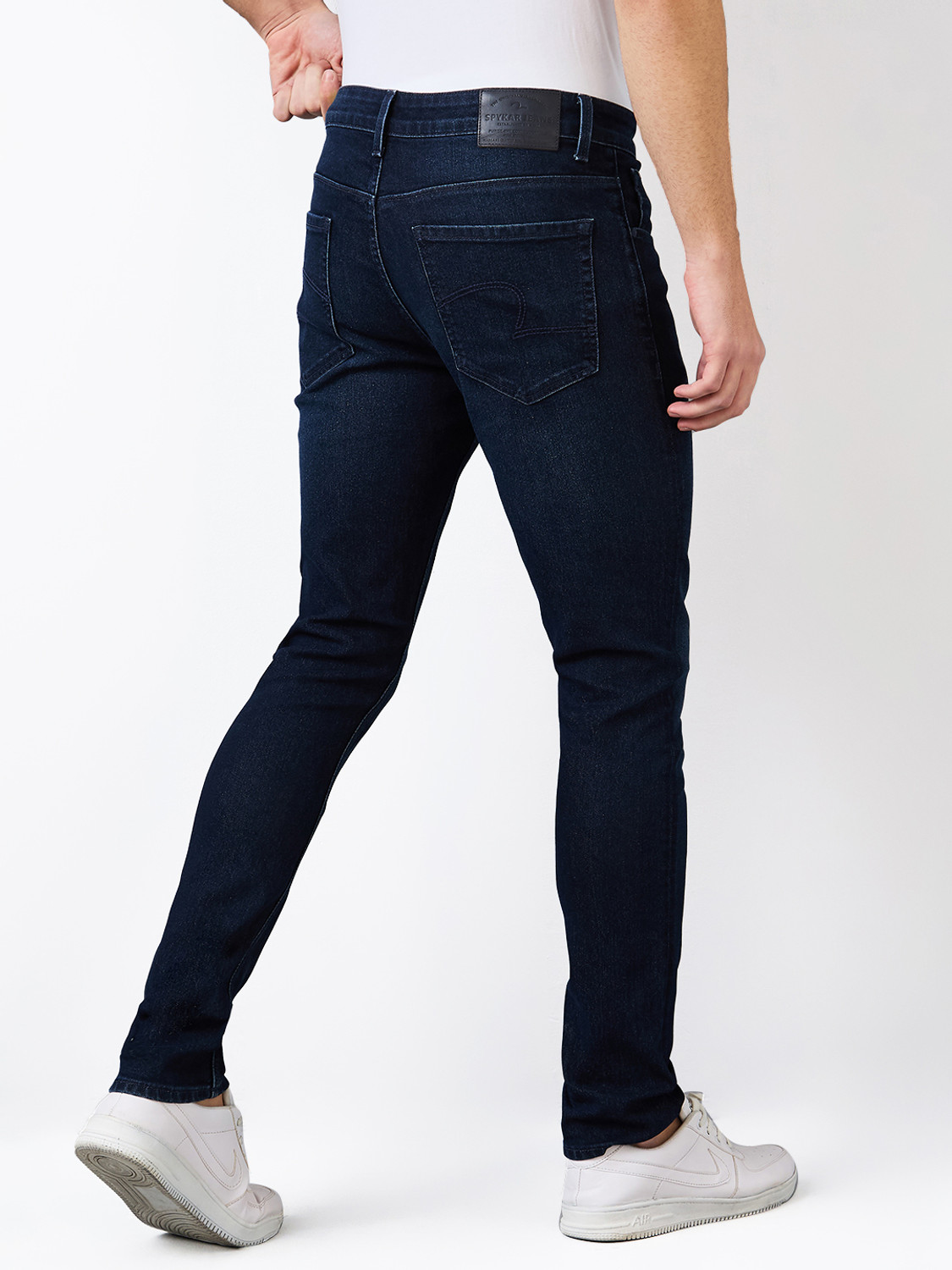 Image of Spykar Slim Men Blue Jeans