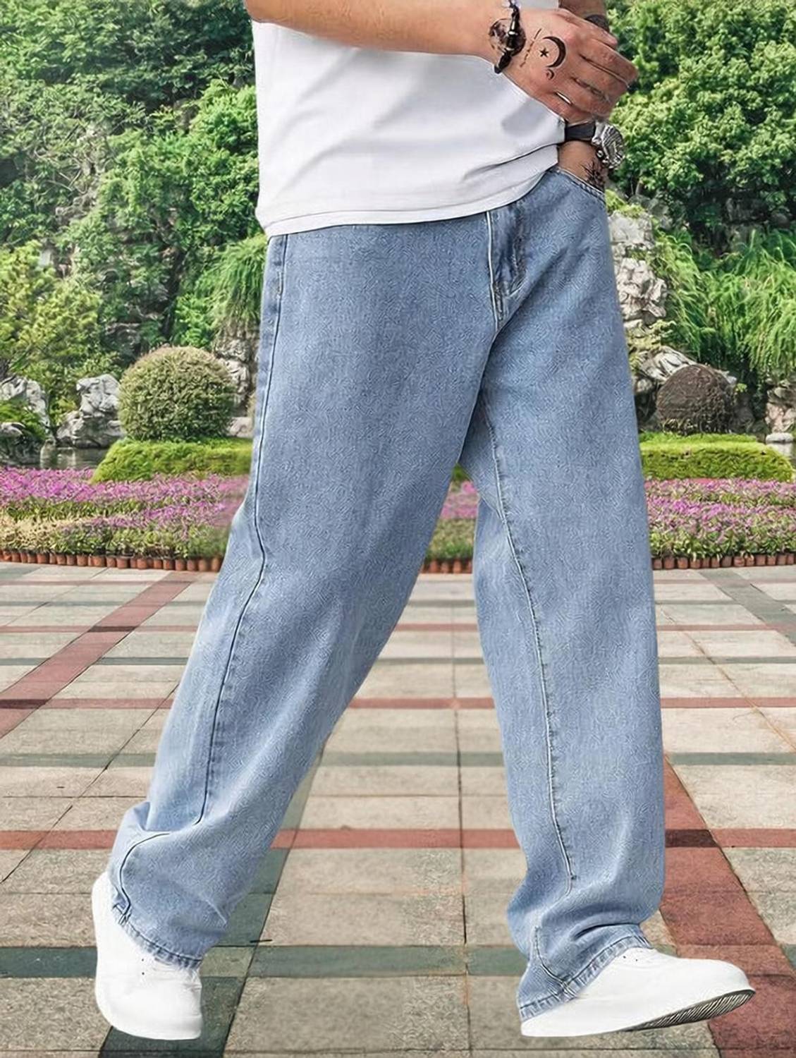 INDIGOX Straight Fit Men Light Blue Jeans