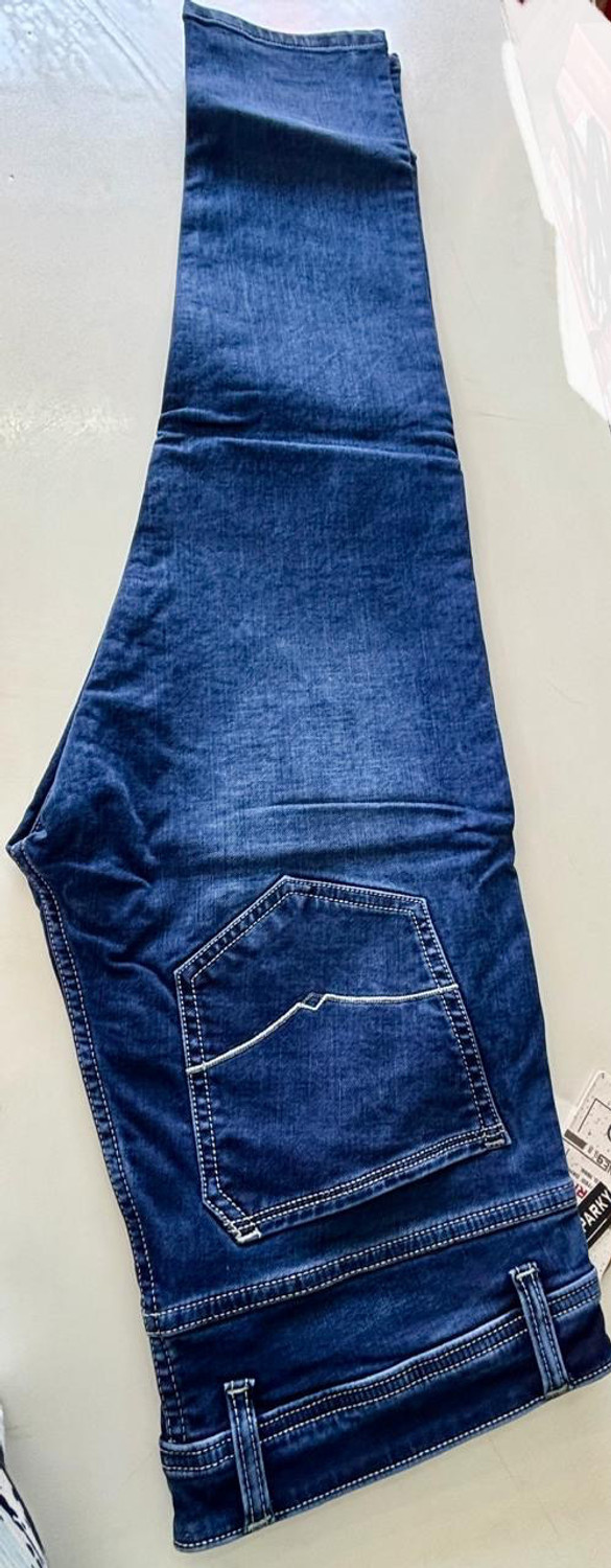 Image of Sparrky Straight Fit Men Blue Jeans