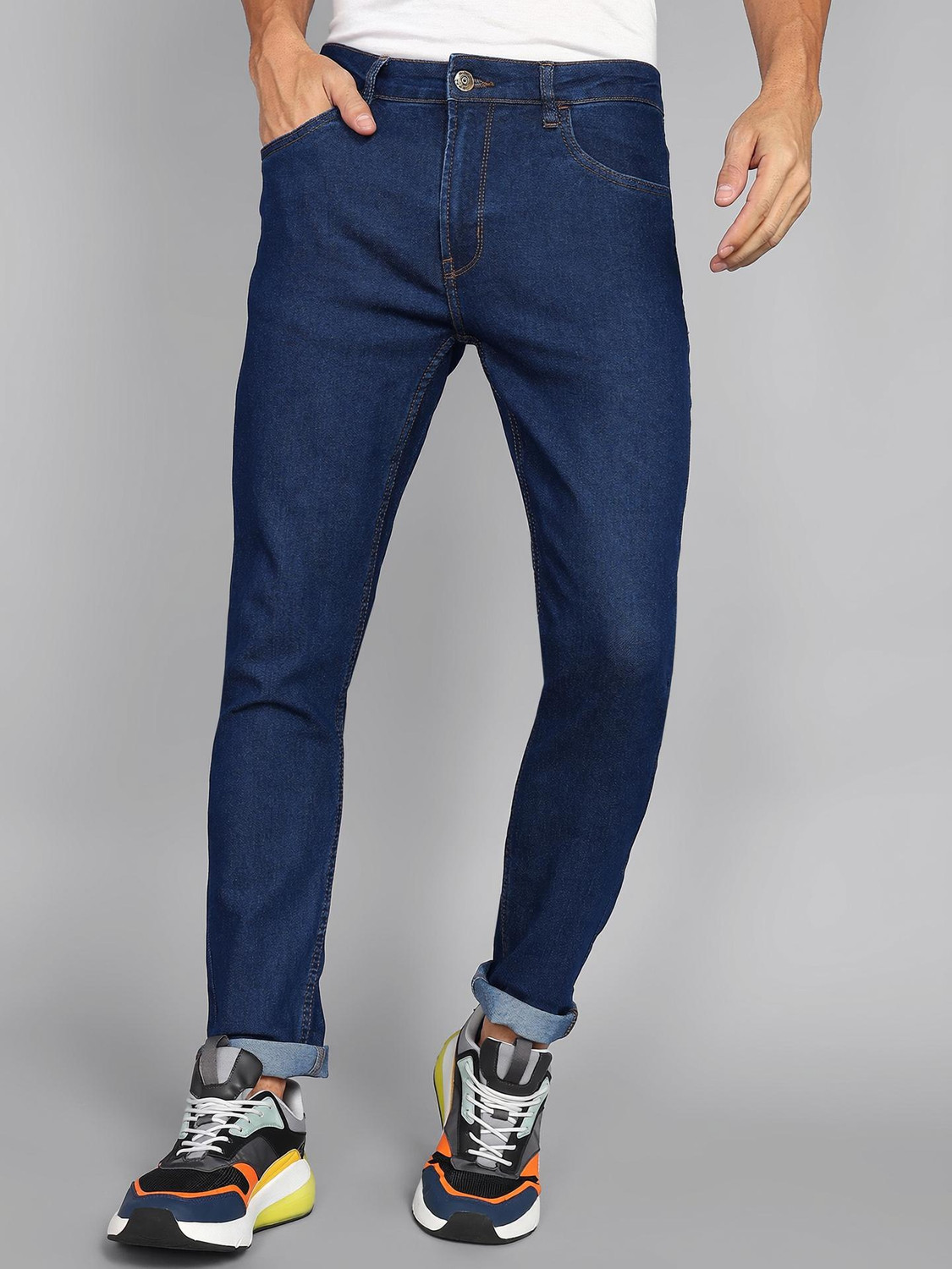 Image of METRONAUT Skinny Men Dark Blue Jeans