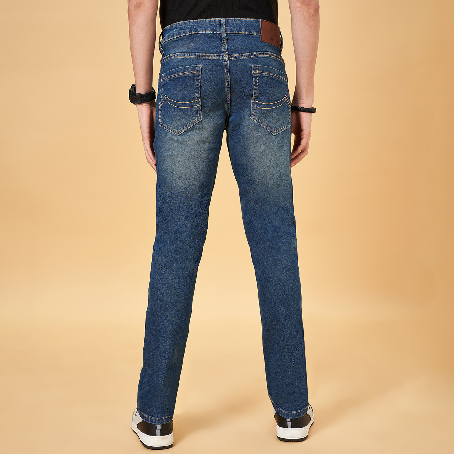 Image of SF Jeans by Pantaloons Slim Men Dark Blue Jeans