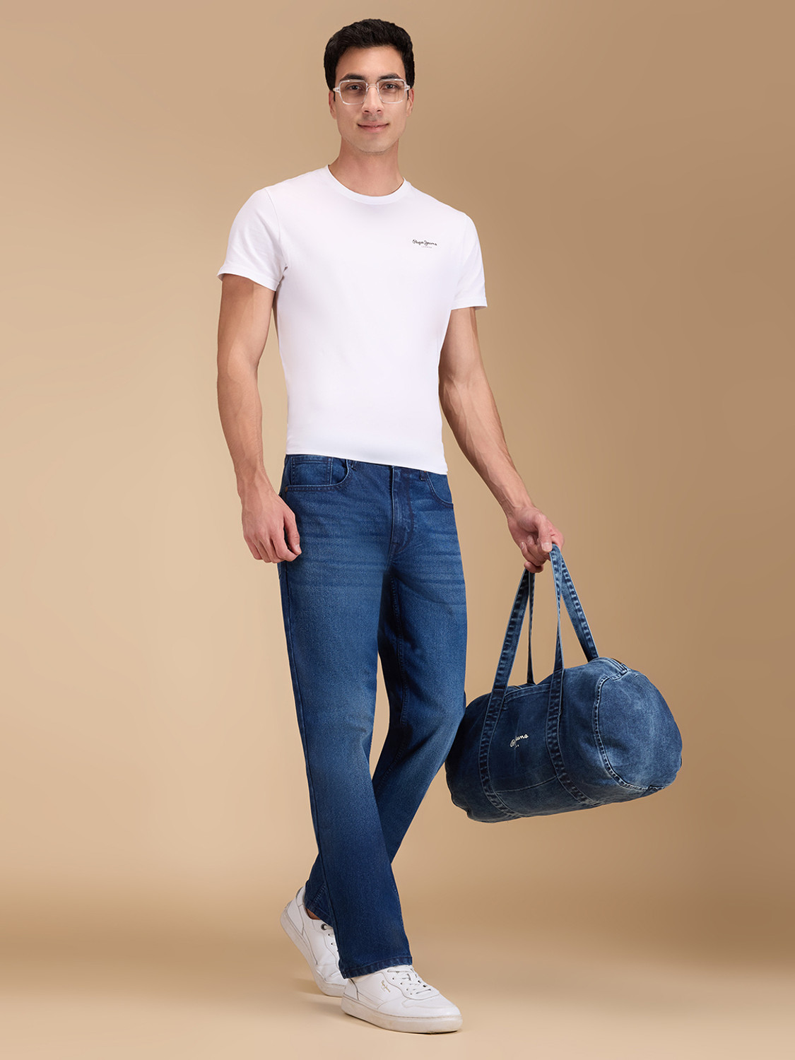 Image of Pepe Jeans Straight Fit Men Blue Jeans