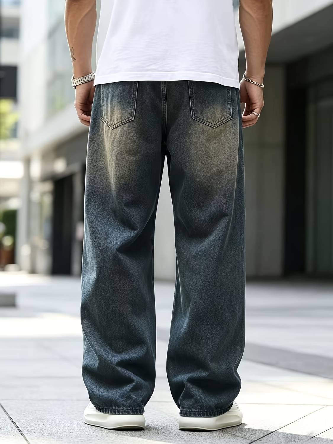 PRIMIAA Loose Fit Men Green Jeans - Image 2