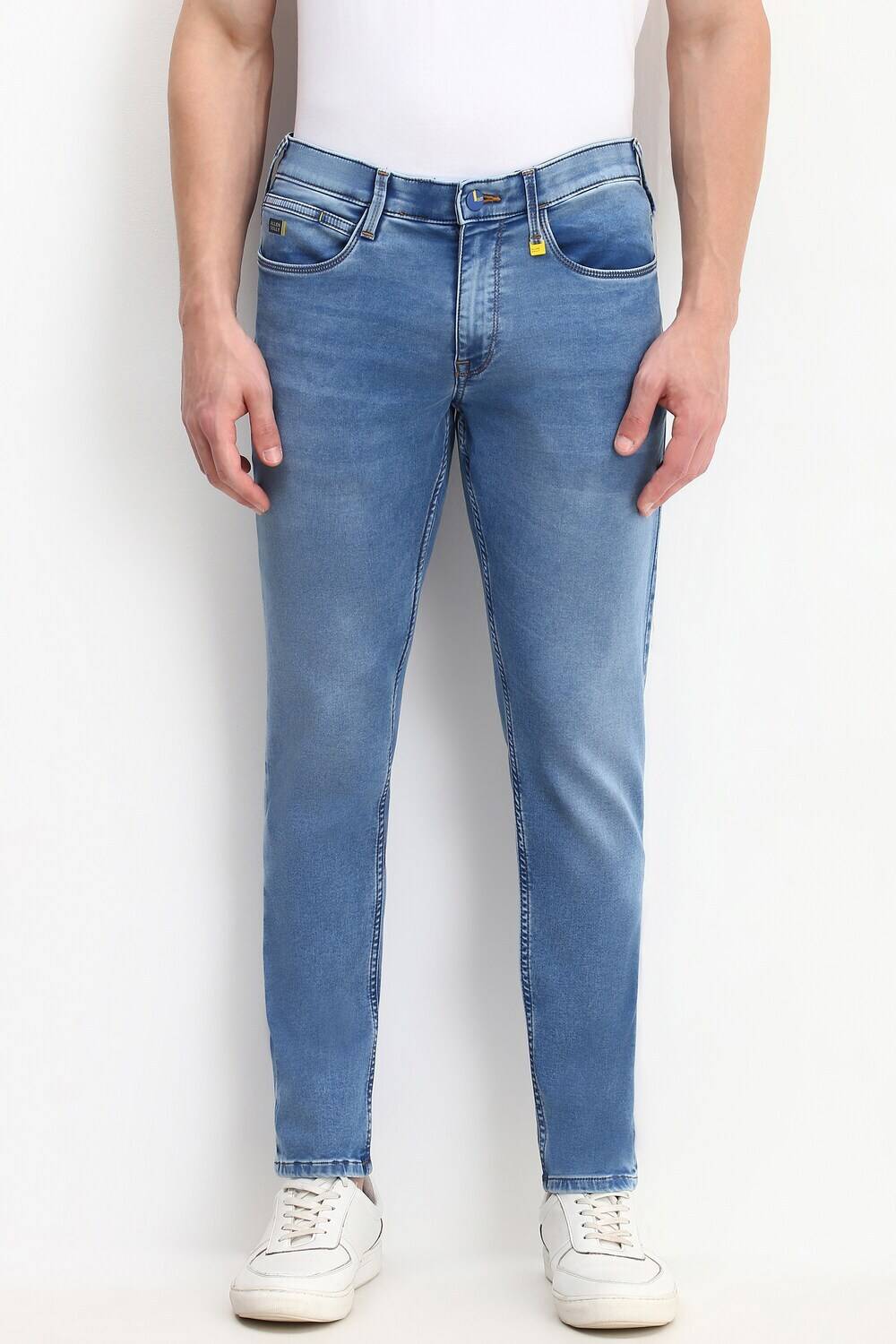Allen Solly Men Slim Mid Rise Blue Jeans