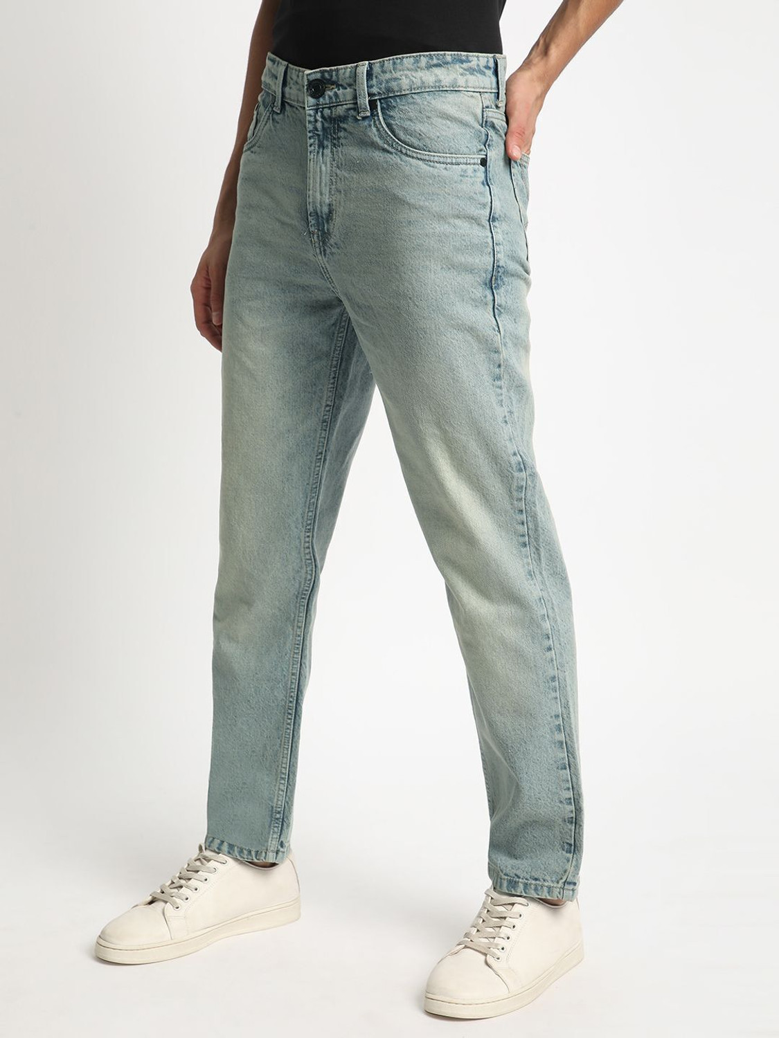 Image of Bene Kleed Relaxed Fit Men Blue Jeans