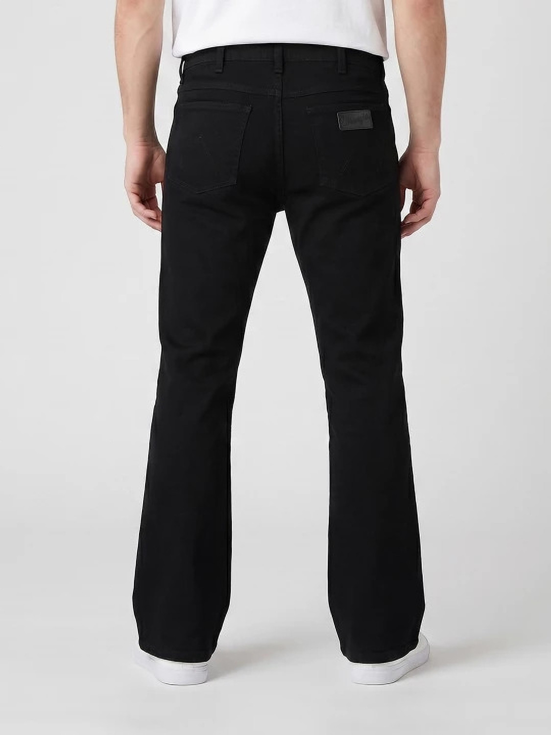 Image of Wrangler Regular Men Black Jeans