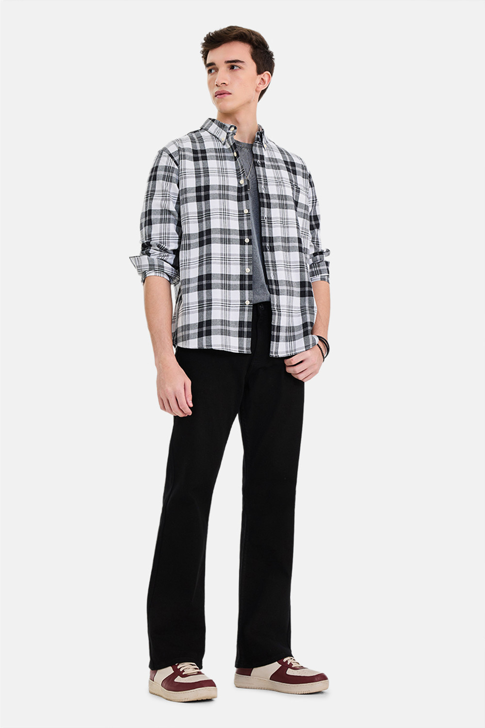 Image of Snitch Boot-Leg Men Black Jeans