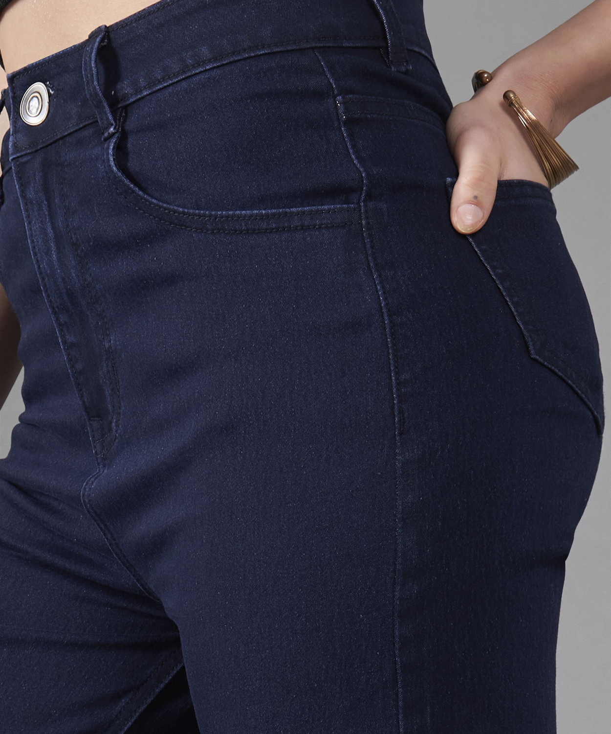Image of DOLCE CRUDO Boot-Leg Women Blue Jeans