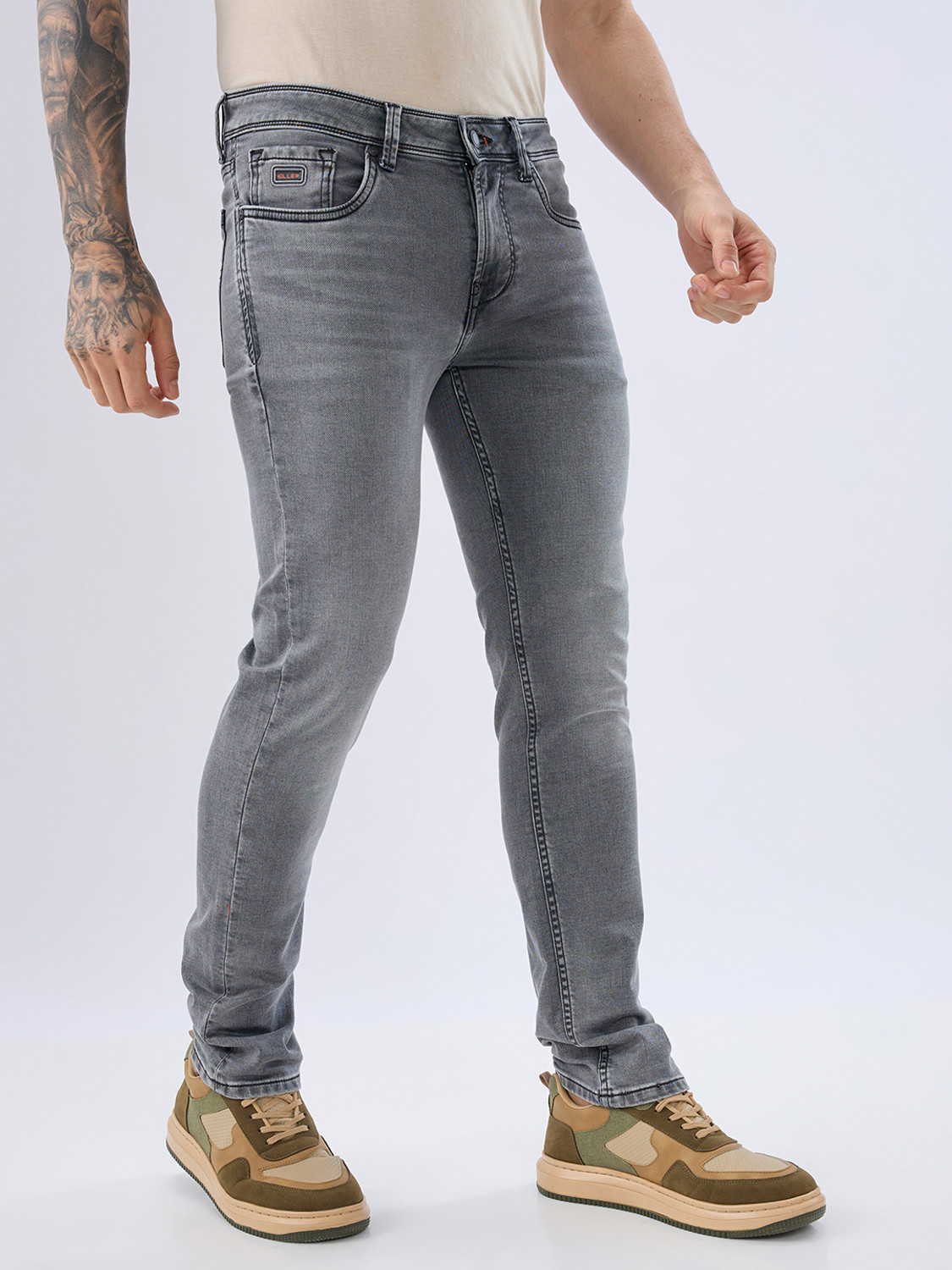 Image of KILLER Slim Men Grey Jeans