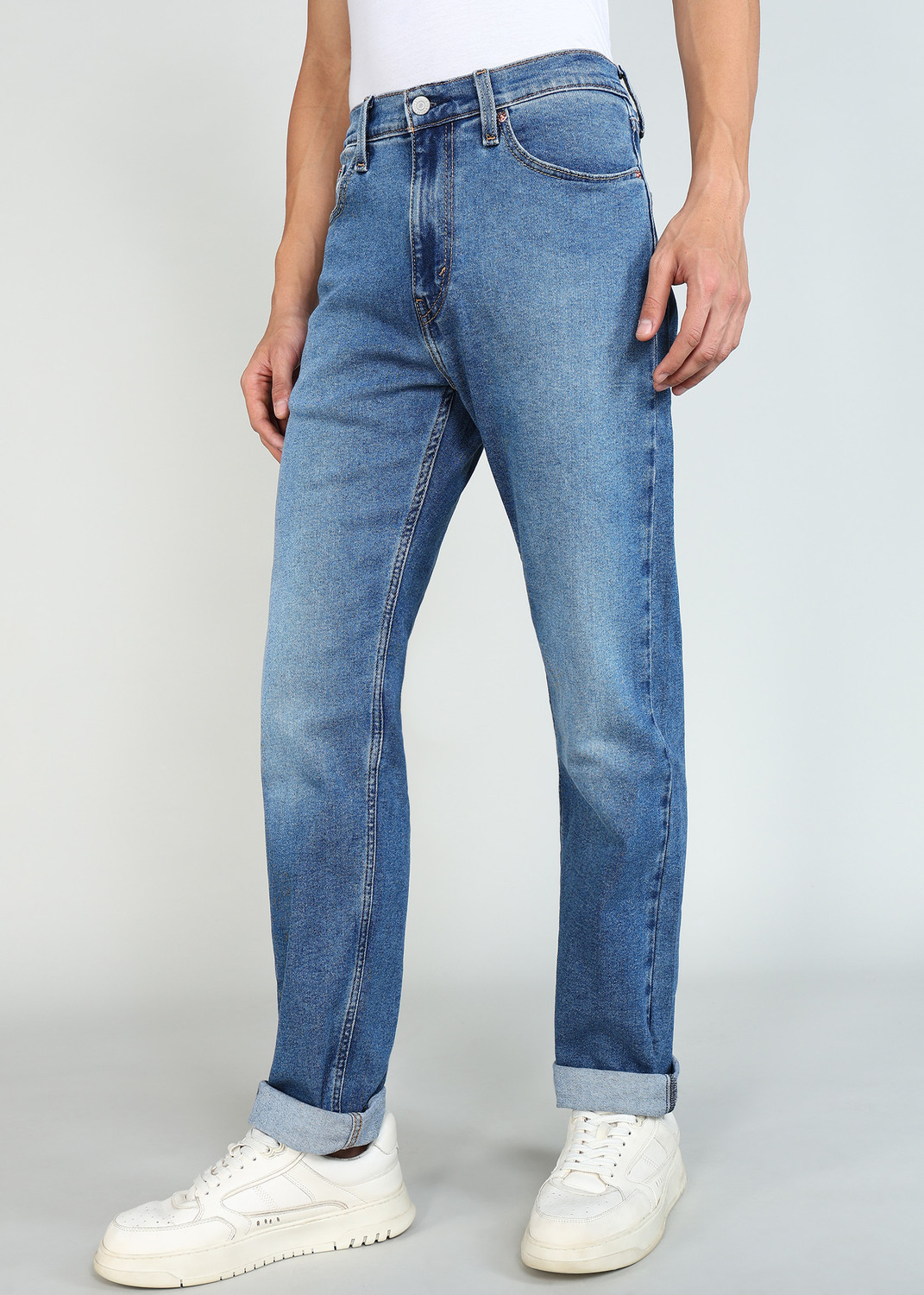 Image of LEVI'S Straight Fit Men Blue Jeans