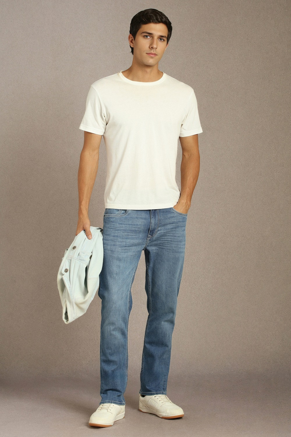 Image of LOUIS PHILIPPE Slim Men Light Blue Jeans