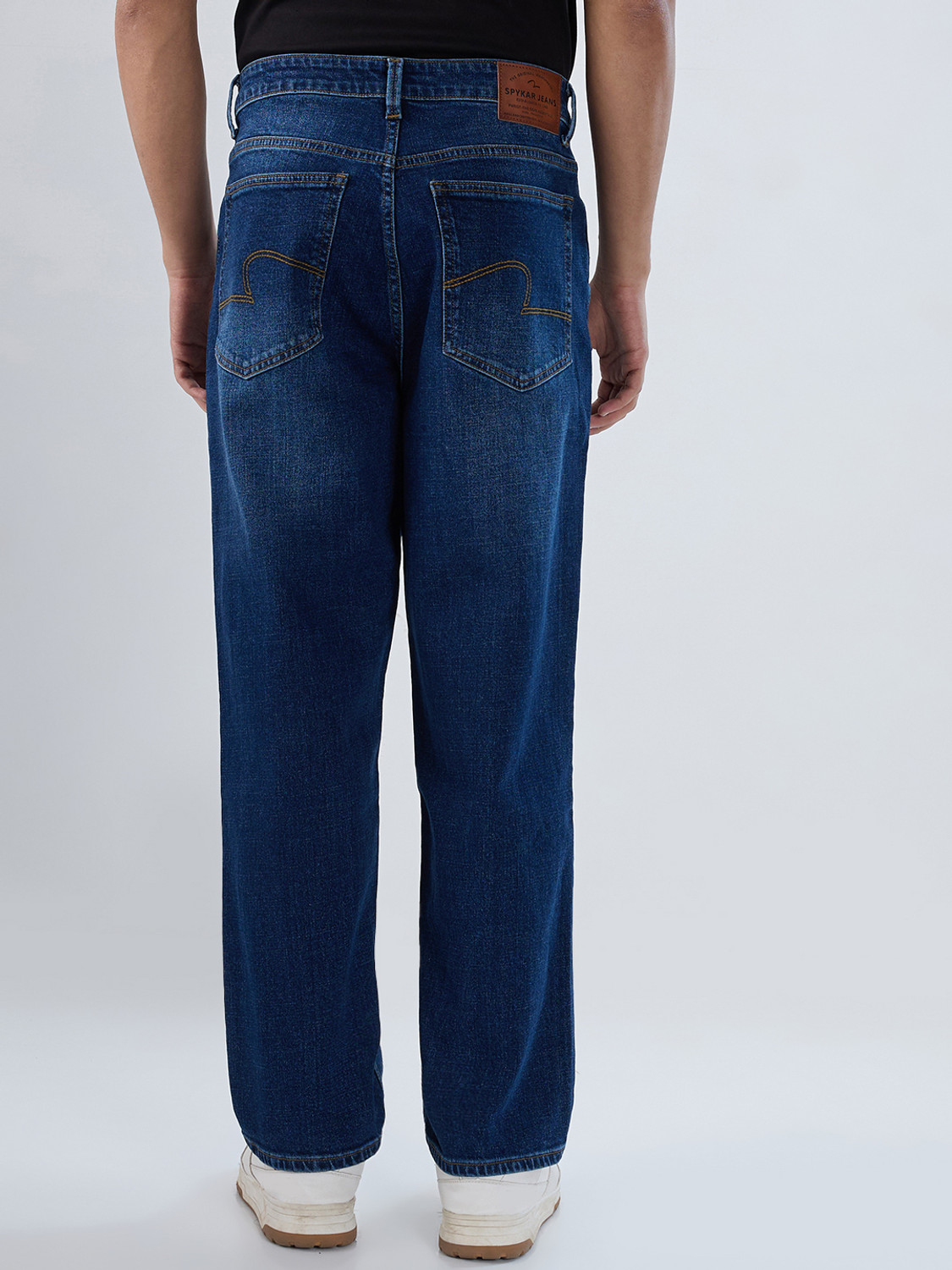 Image of Spykar Loose Fit Men Blue Jeans