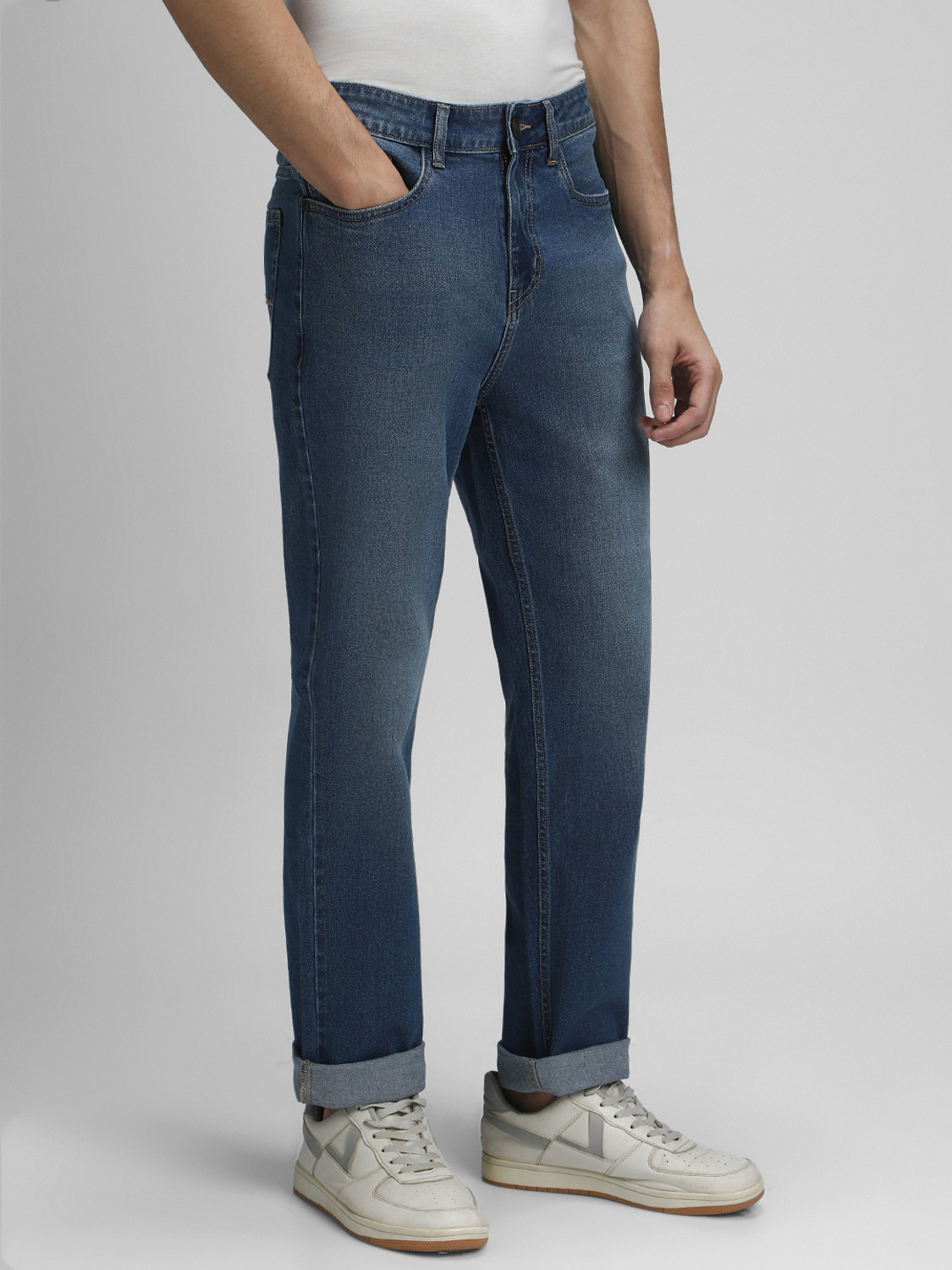 Image of Dennis Lingo Regular Men Blue Jeans