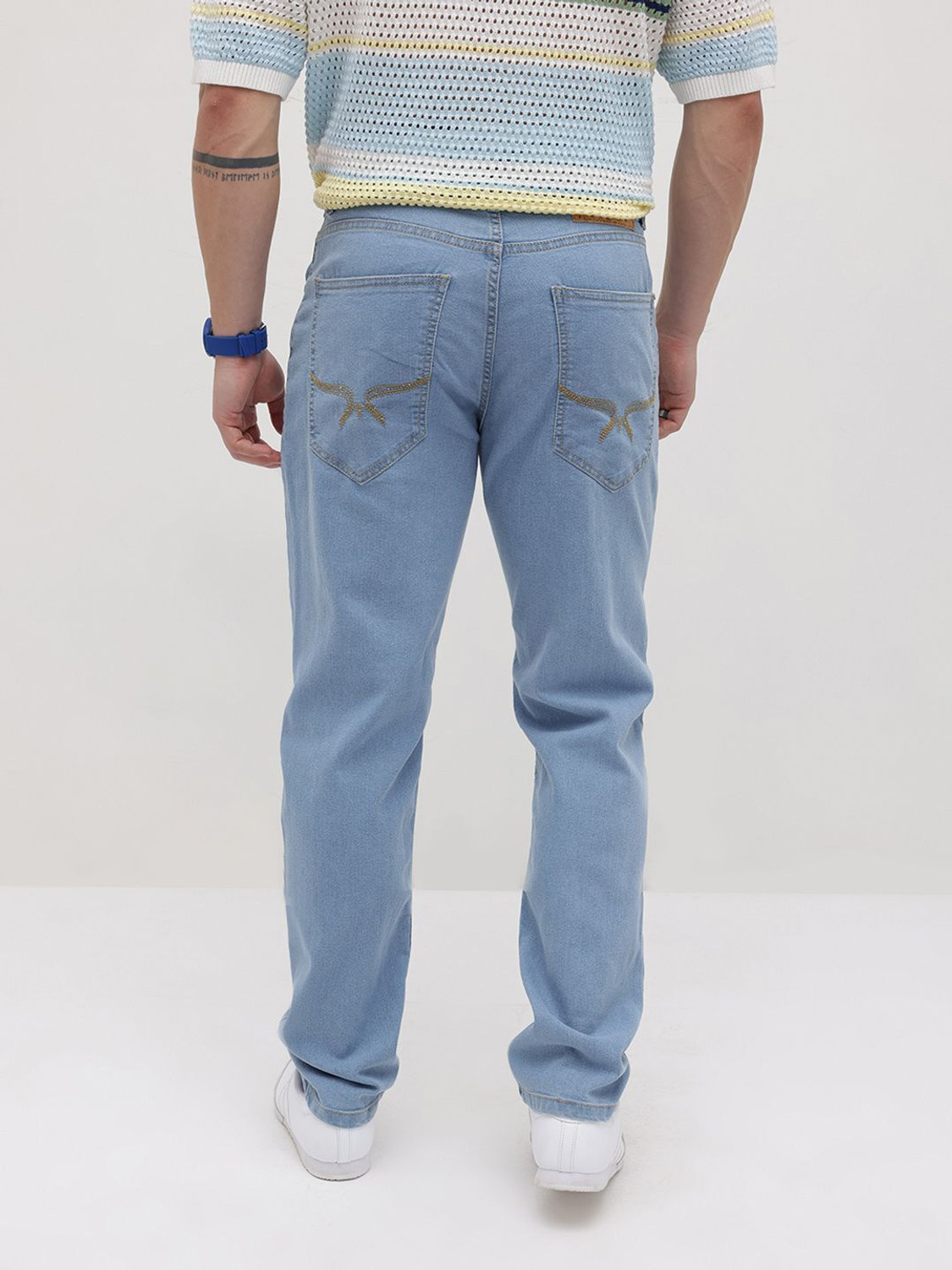 Image of Roadster Relaxed Fit Men Blue Jeans