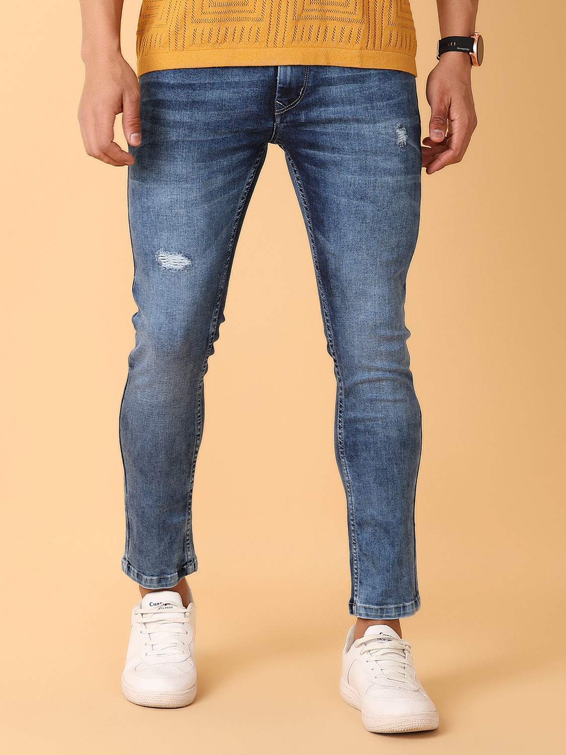 Image of V-MART Skinny Men Blue Jeans